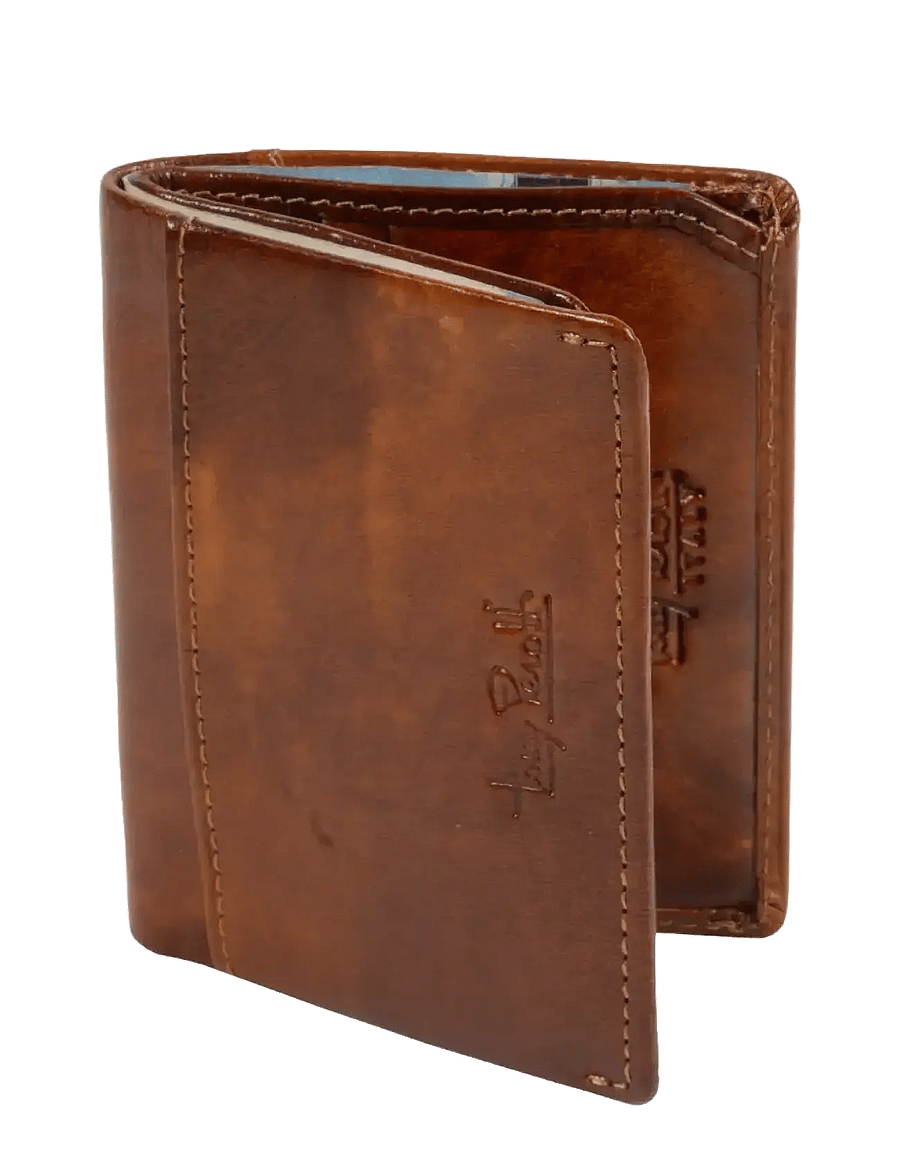 Tony Perotti - Creditcard wallet, fold, w/ banknote pocket - brieftaschen und taschen - cognac - 1