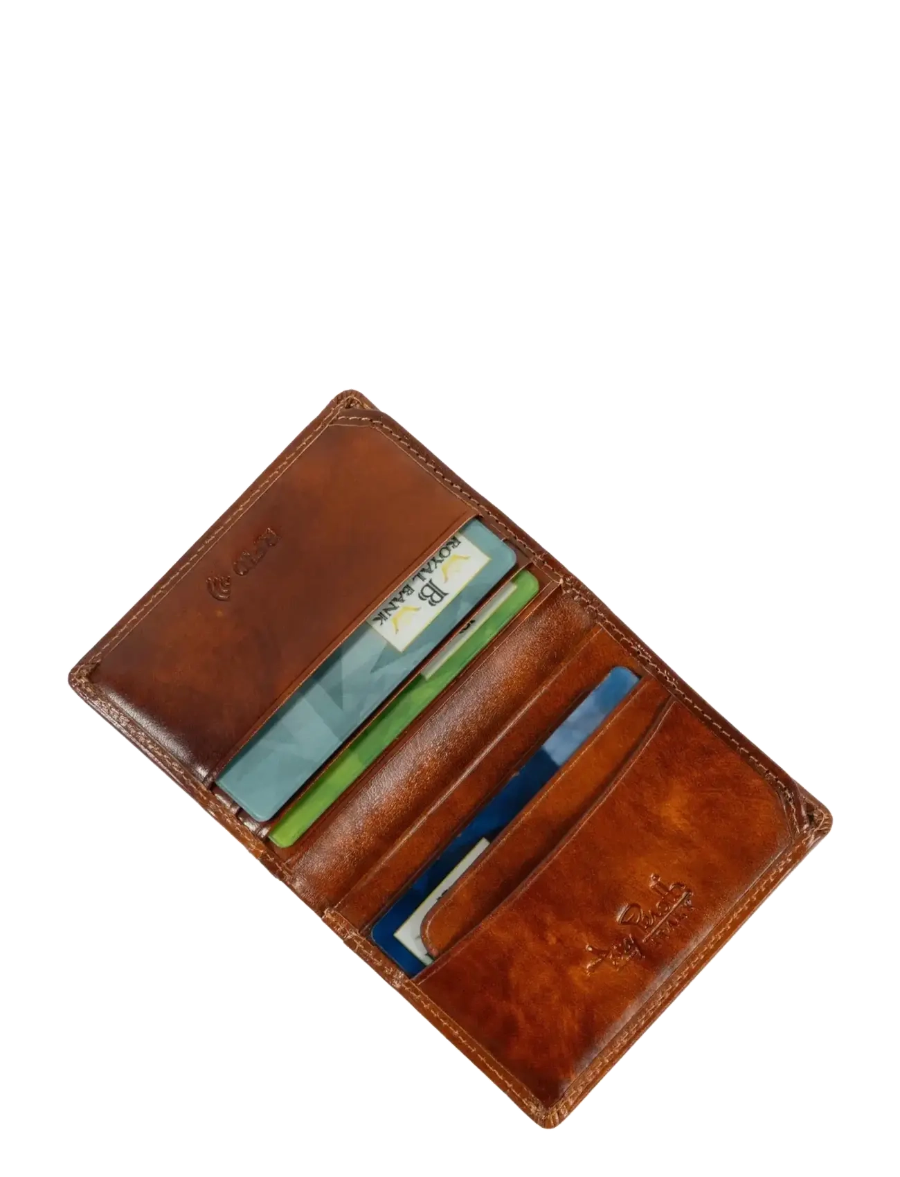 Tony Perotti - Creditcard wallet, fold, w/ banknote pocket - brieftaschen und taschen - cognac - 3