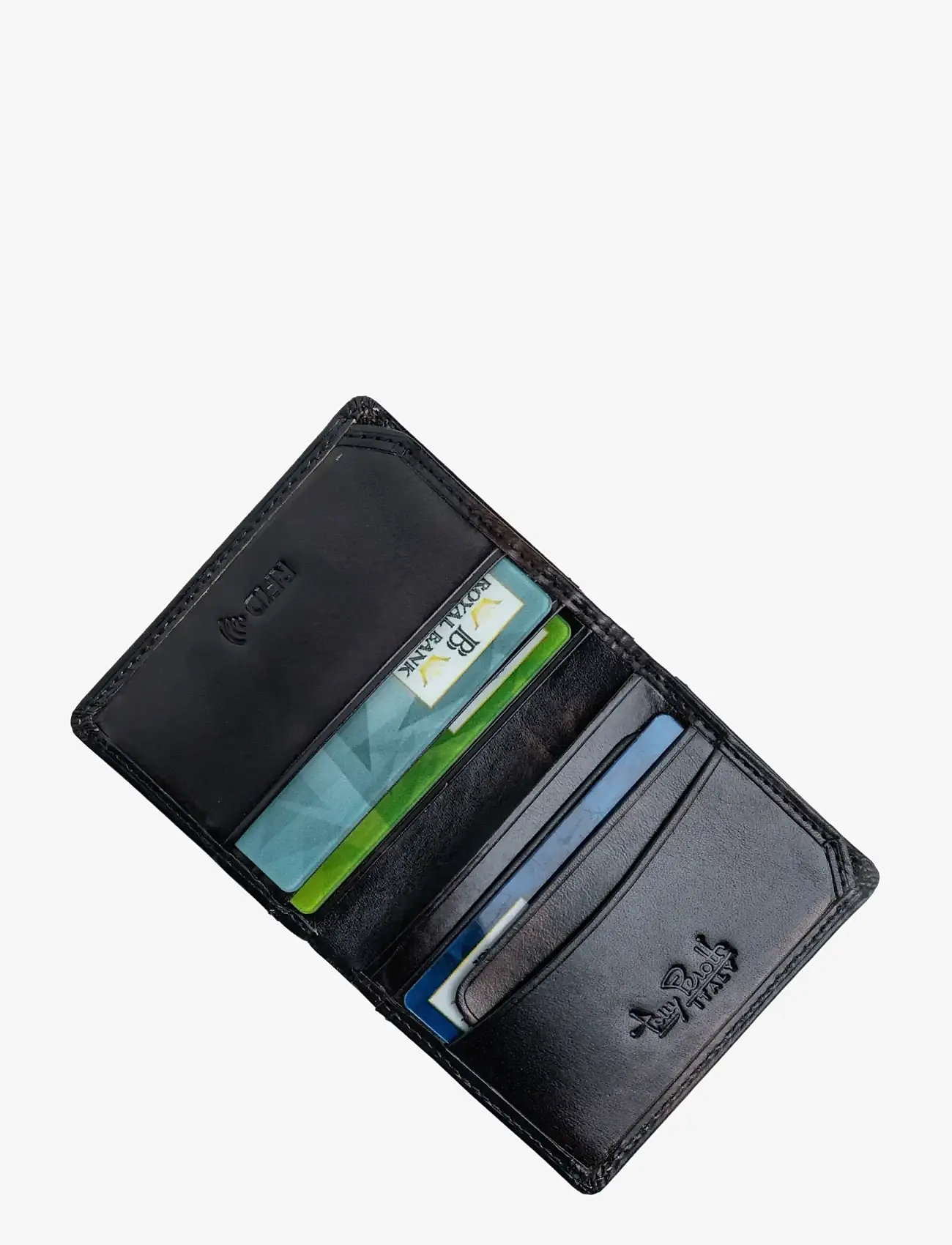 Tony Perotti - Creditcard wallet, fold, w/ banknote pocket van Gogh - brieftaschen und taschen - black - 2