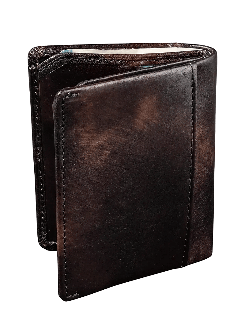 Tony Perotti - Creditcard wallet, fold, w/ banknote pocket van Gogh - wallets & cases - black - 3