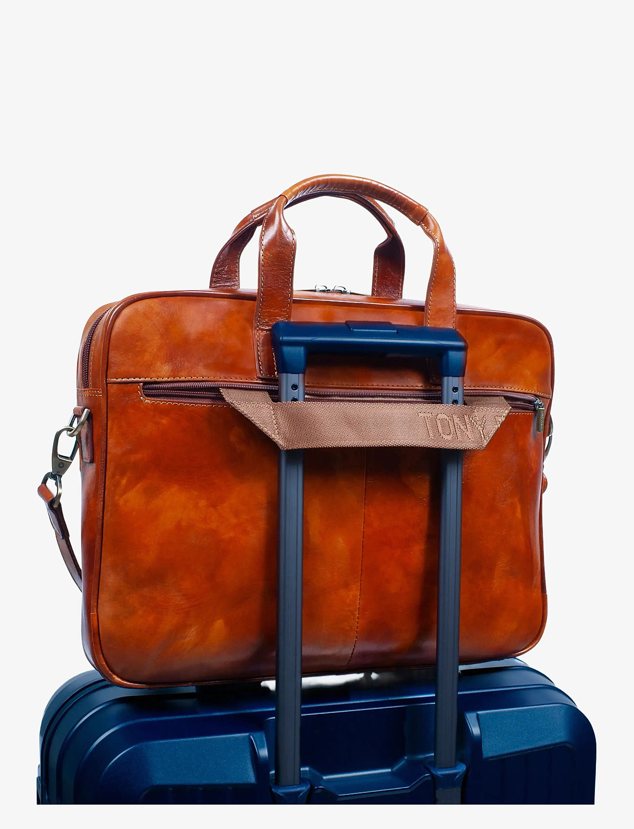 Tony Perotti - 1 compartment Laptop bag van Gogh - shop efter anledning - cognac - 2
