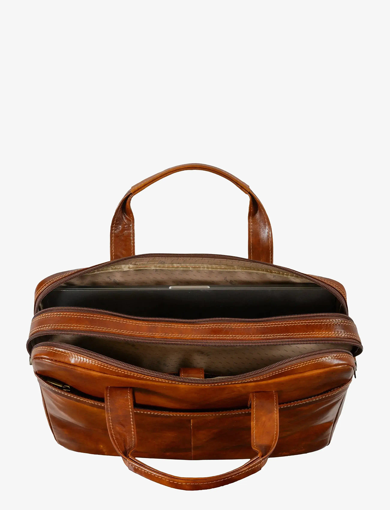 Tony Perotti - 2 comp. Laptop briefcase van Gogh - shop by occasion - cognac - 1