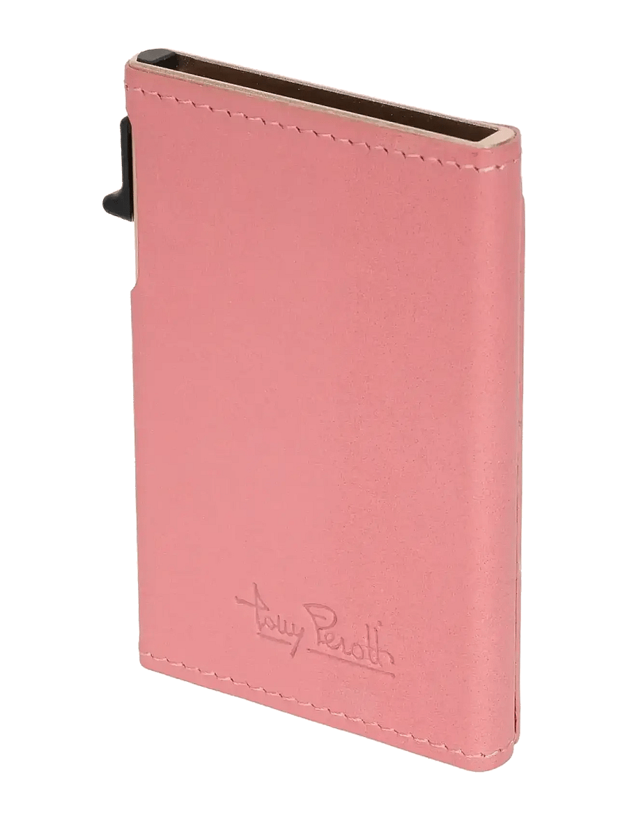 Tony Perotti - Furbo Slim Cardholder with outside card slot - wallets & cases - rose - 0