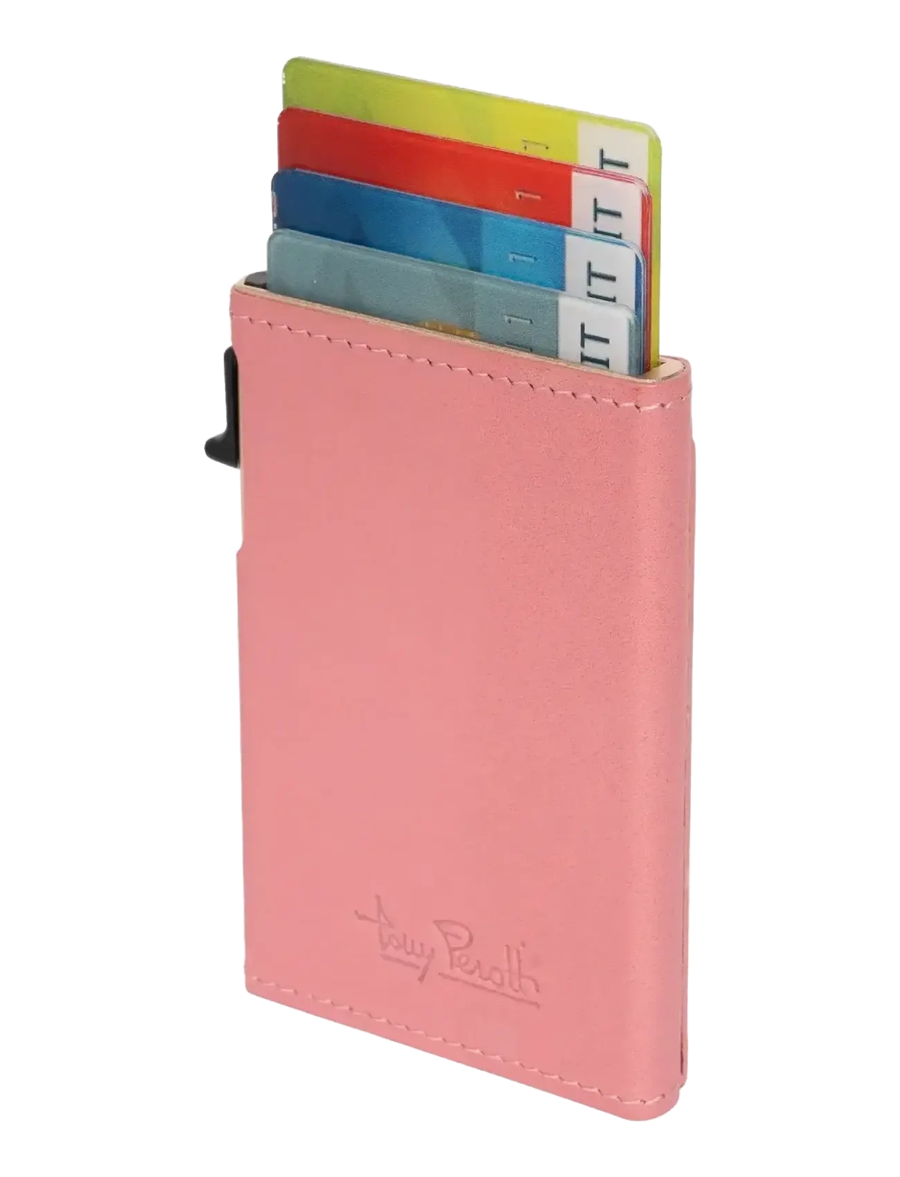 Tony Perotti - Furbo Slim Cardholder with outside card slot - wallets & cases - rose - 1