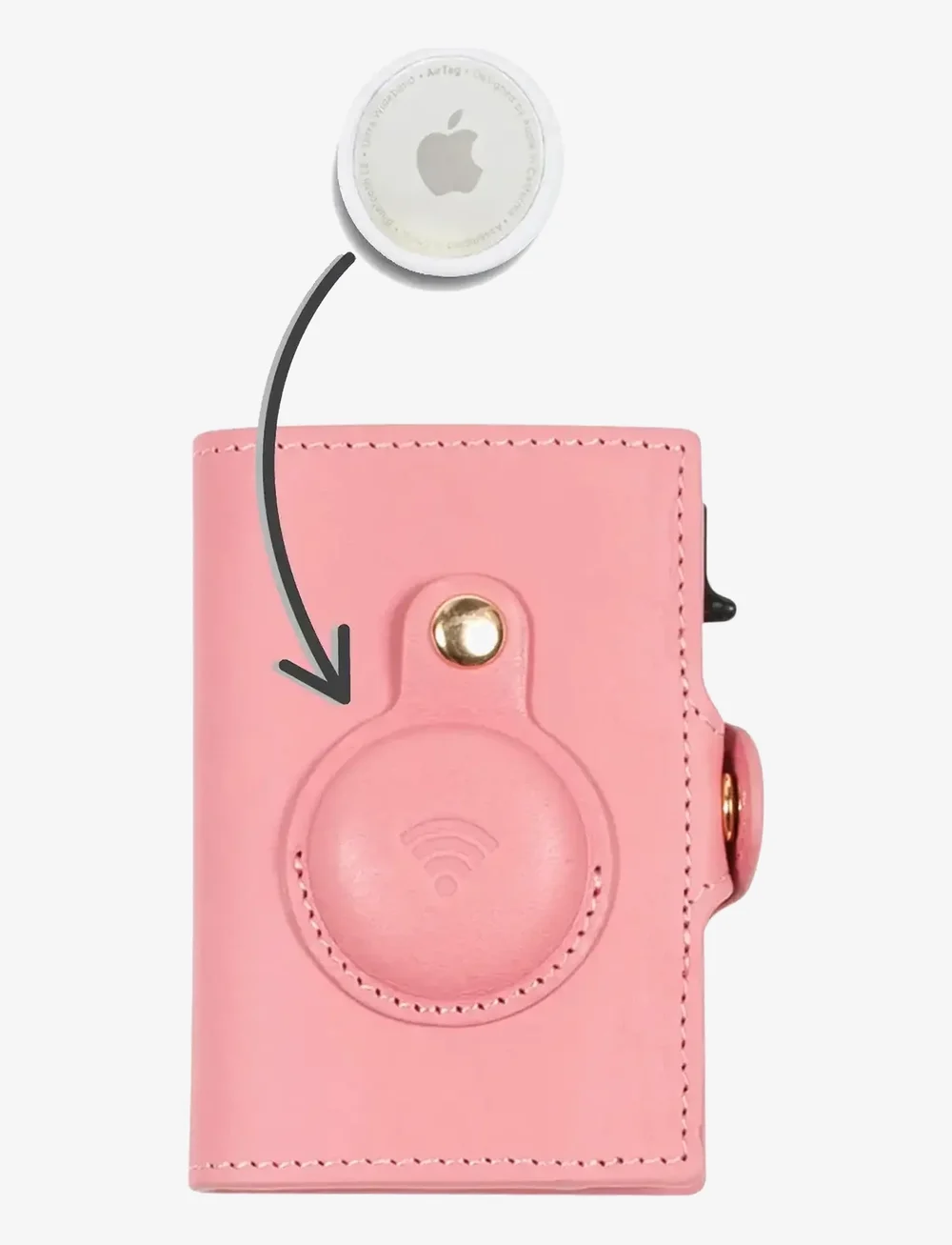 Tony Perotti - Furbo cardholder for Air Tag - igapäevane stiil - rose - 4