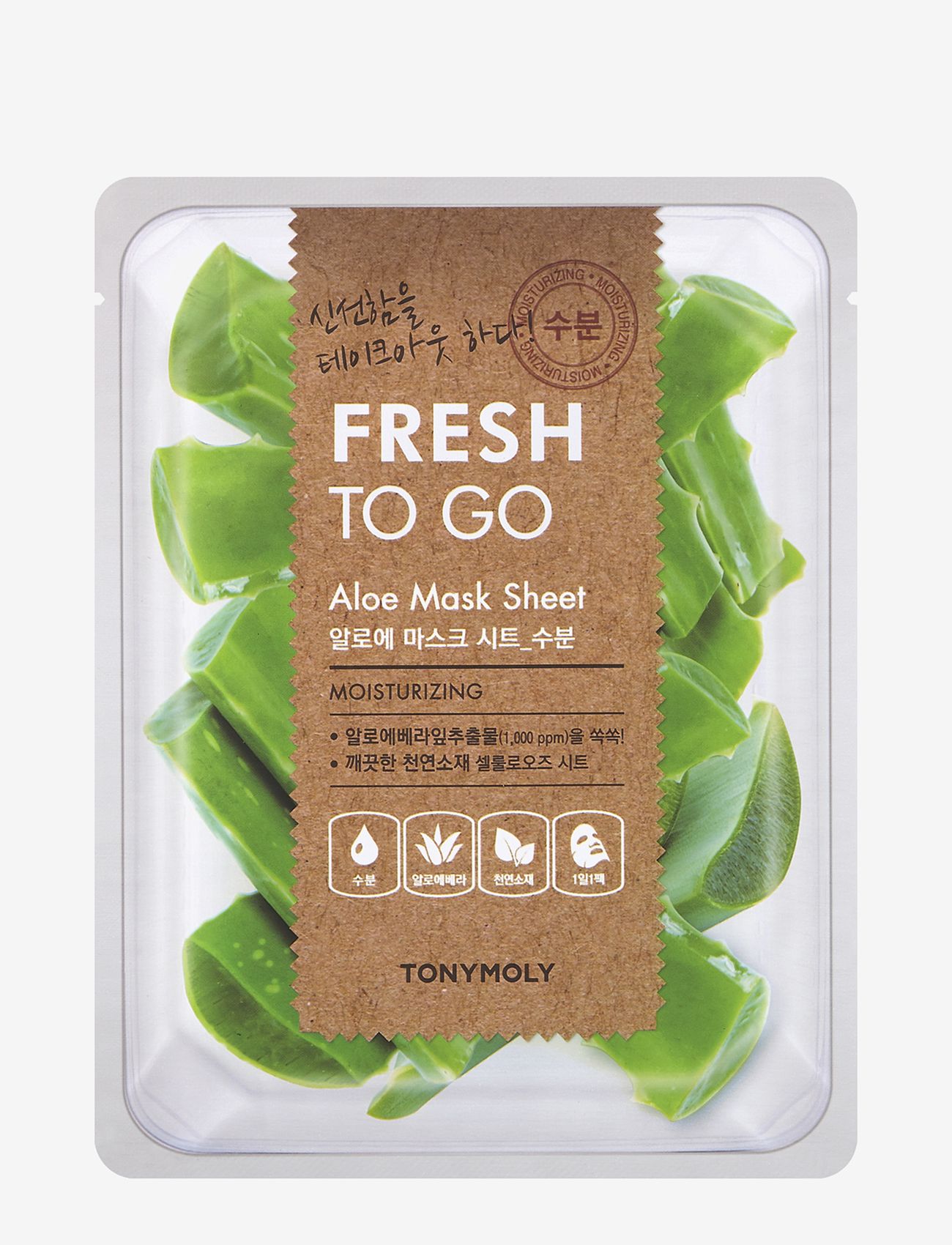 Tonymoly - TONYMOLY Fresh To Go Aloe Mask Sheet - lehtmaskid - clear - 0
