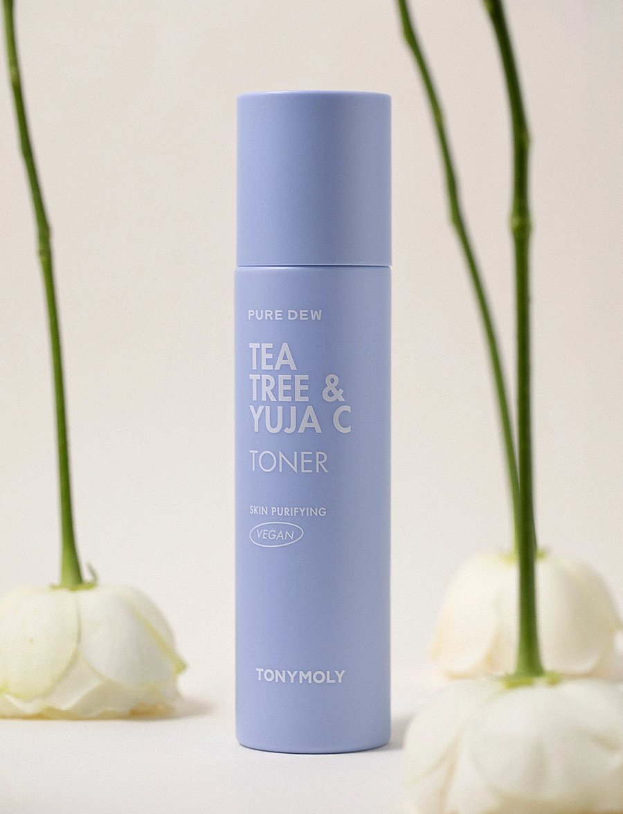 Tonymoly - TONYMOLY Pure Dew Tea Tree & Yuja C Purifying Toner 150ml - niisutavad toonikud - clear - 1