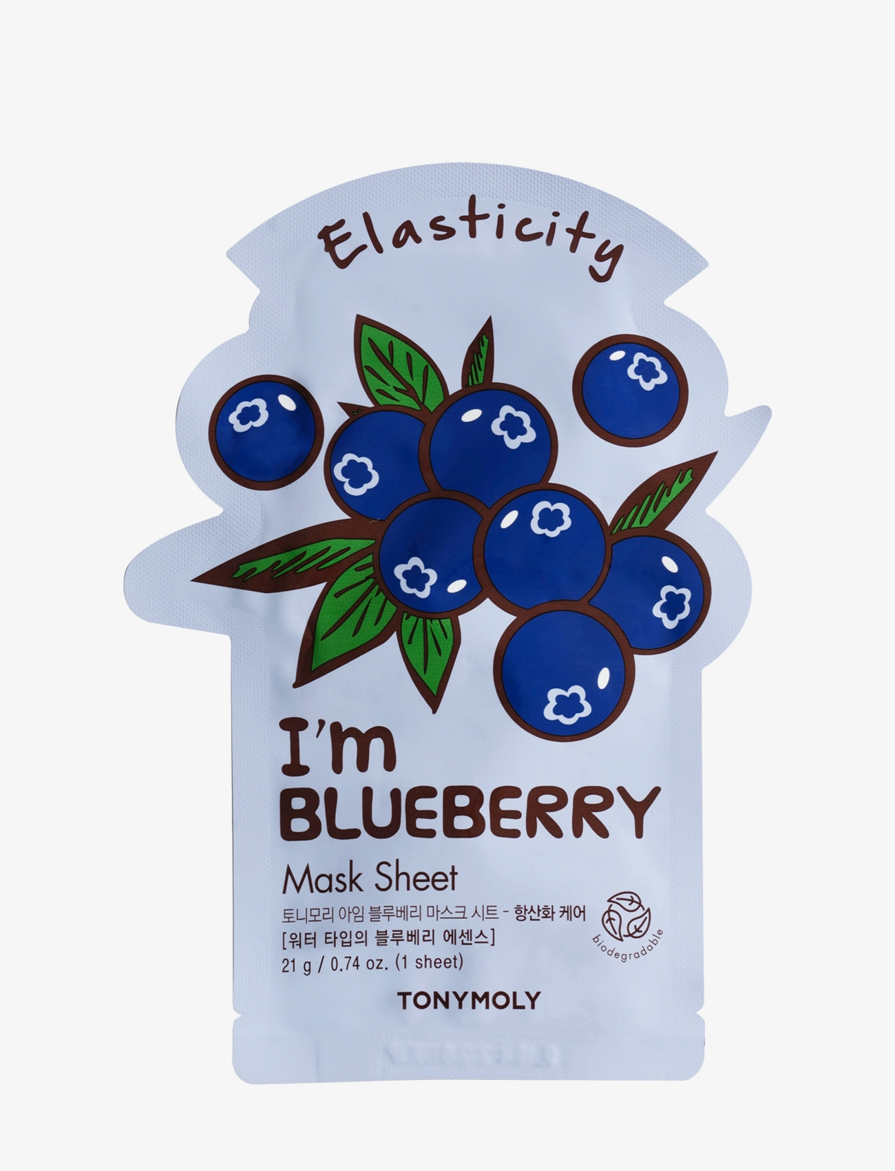 Tonymoly I'm Blueberry Mask Sheet, Sheetmaske, Nude, Str: 21 g