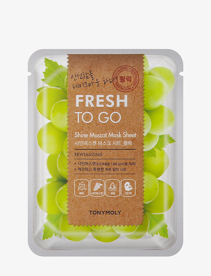 Tonymoly - TONYMOLY Fresh To Go Shine Muscat Mask Sheet - sheet masks - muscat - 0