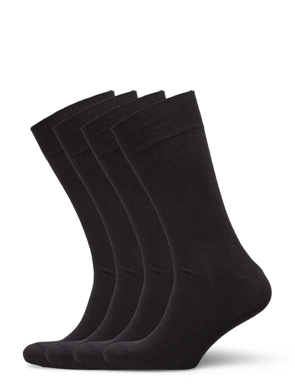 TOPECO - SOCKS 4P, COTTON - skarpety za kostkę - black - 0