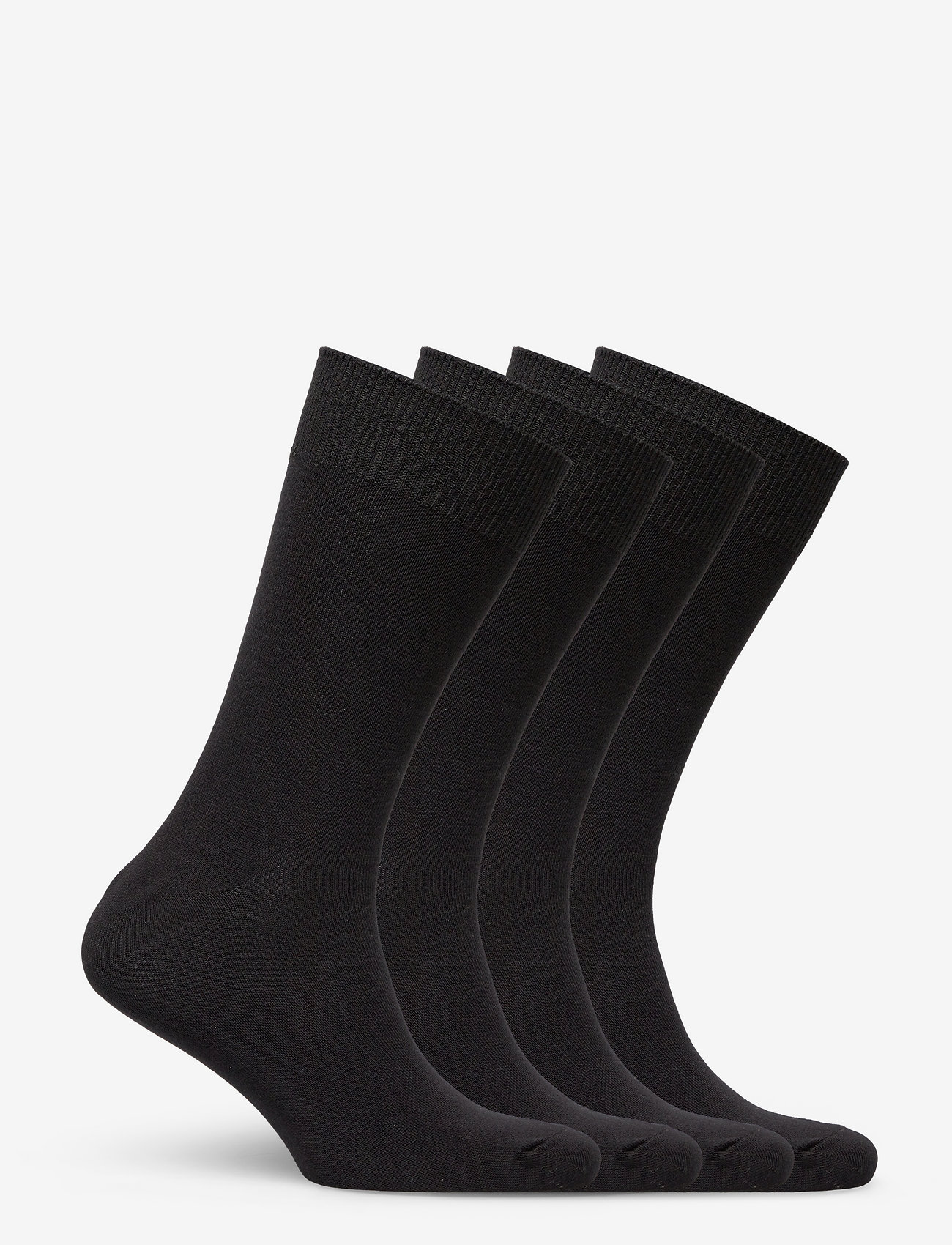 TOPECO - SOCKS 4P, COTTON - laveste priser - black - 1