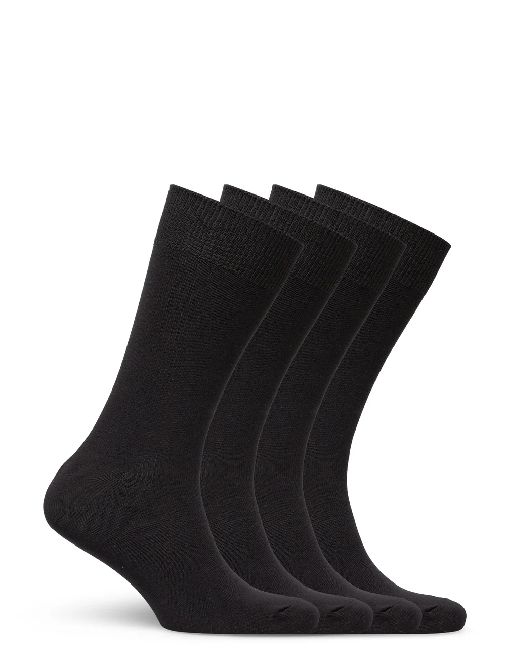 TOPECO - SOCKS 4P, COTTON - skarpety za kostkę - black - 1