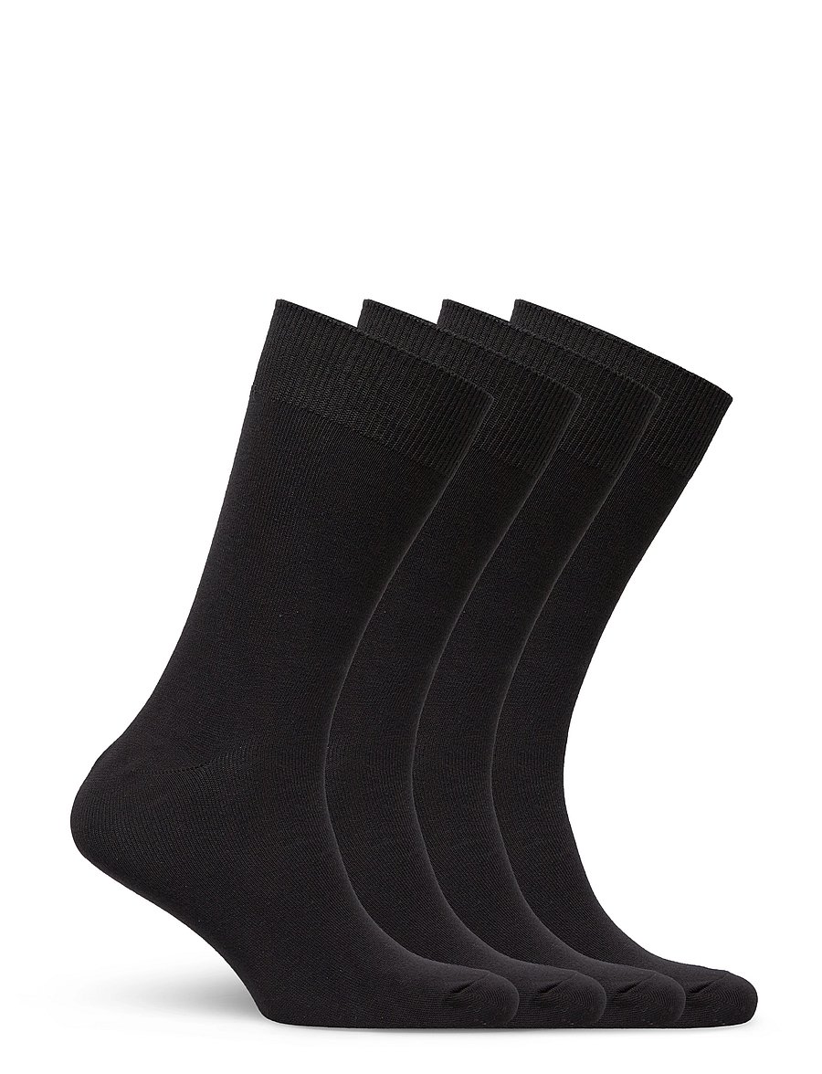 TOPECO - SOCKS 4P, COTTON - sokker - black - 1