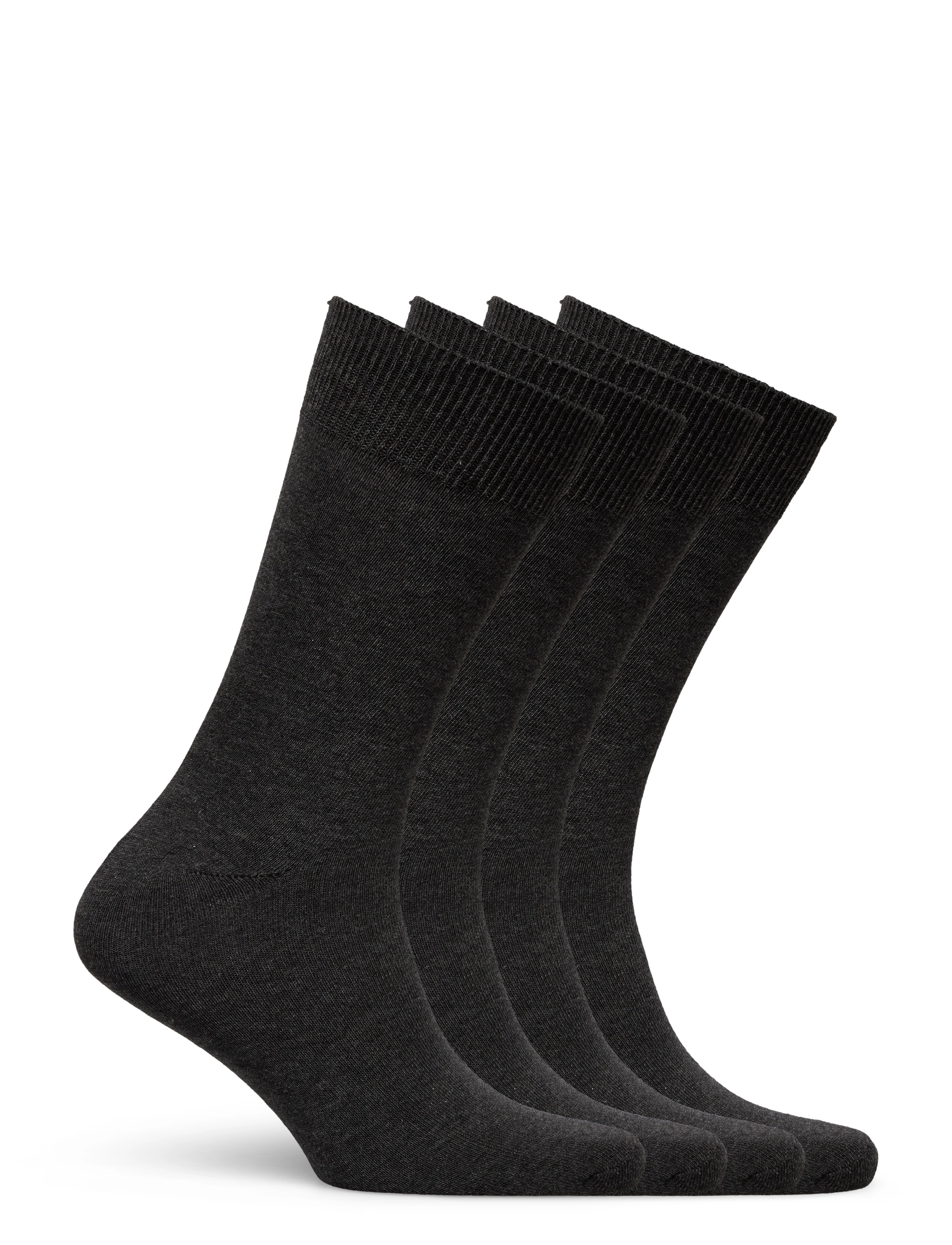 TOPECO - SOCKS 4P, COTTON - vanliga strumpor - grey - 1