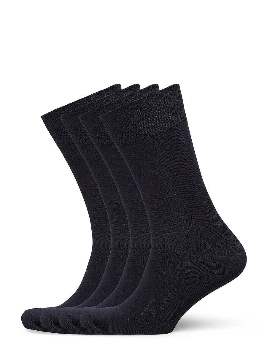 TOPECO - SOCKS 4P, COTTON - crew socks - navy - 0