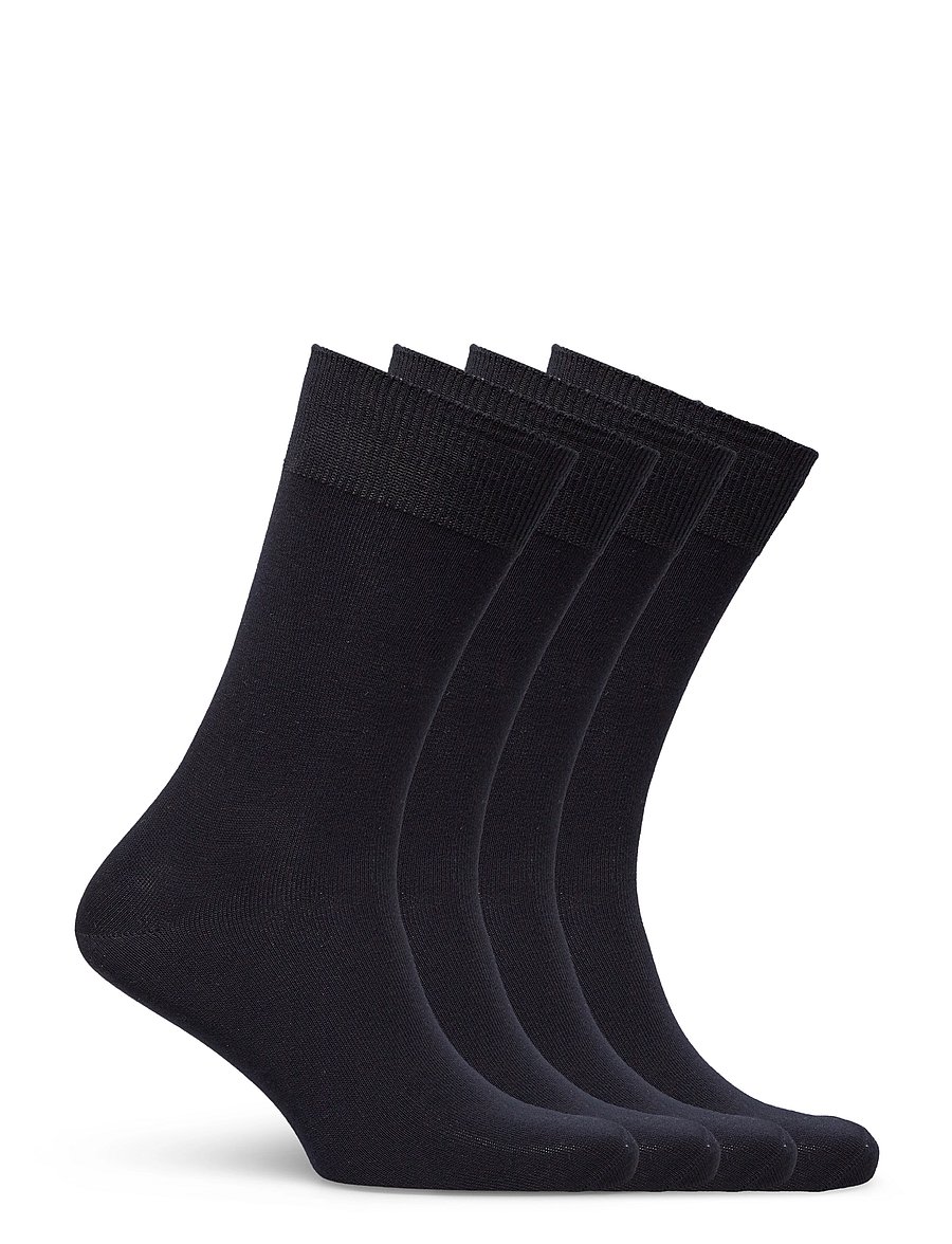 TOPECO - SOCKS 4P, COTTON - crew socks - navy - 1