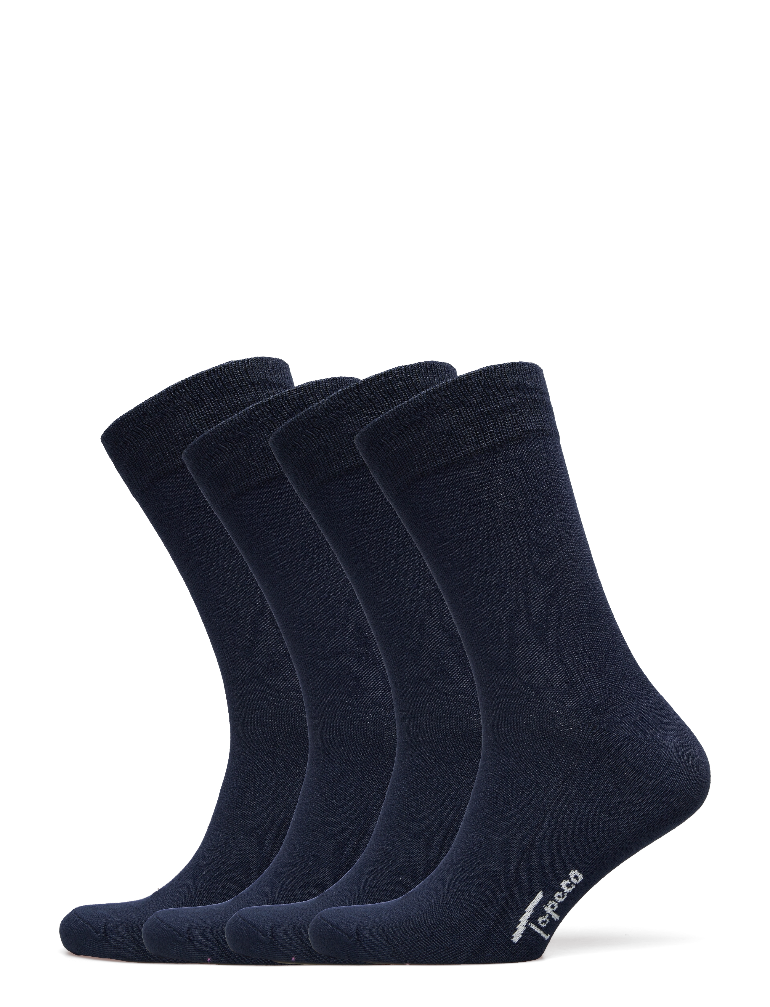 TOPECO Socks 4P, Bamboo, 41-45, Navy, Sokker > Almindelige Sokker, Herre