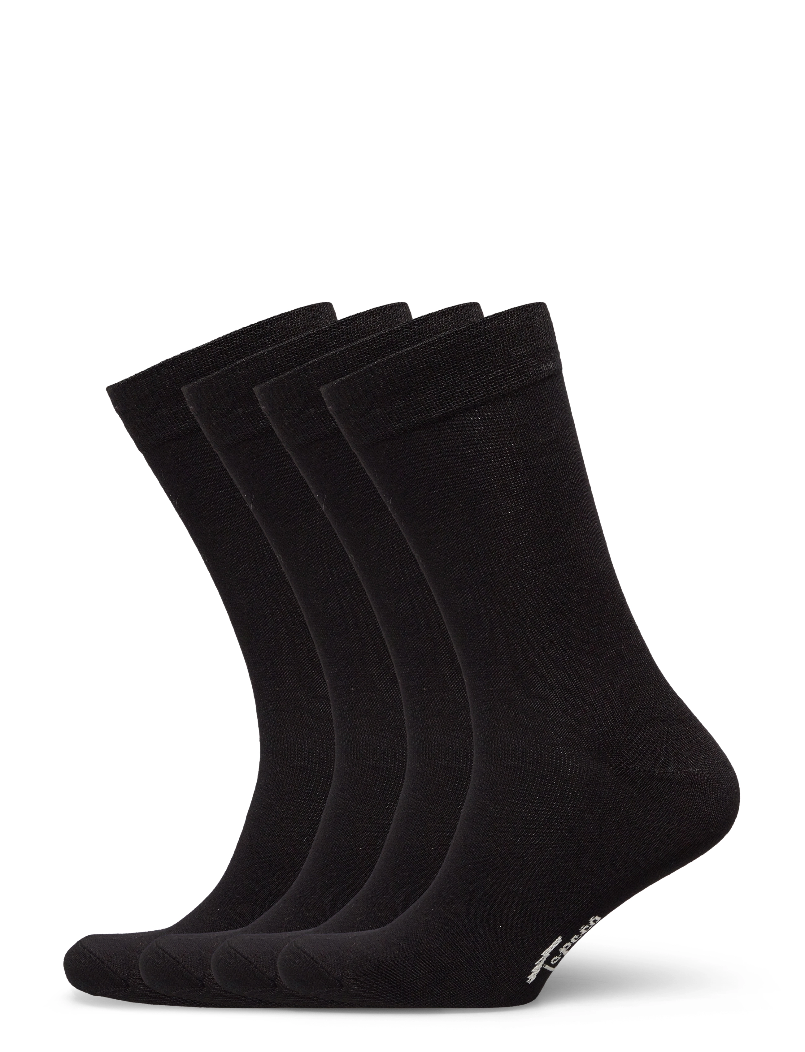 TOPECO Socks 4P, Bamboo, 45-48, Black, Sokker > Almindelige Sokker, Herre