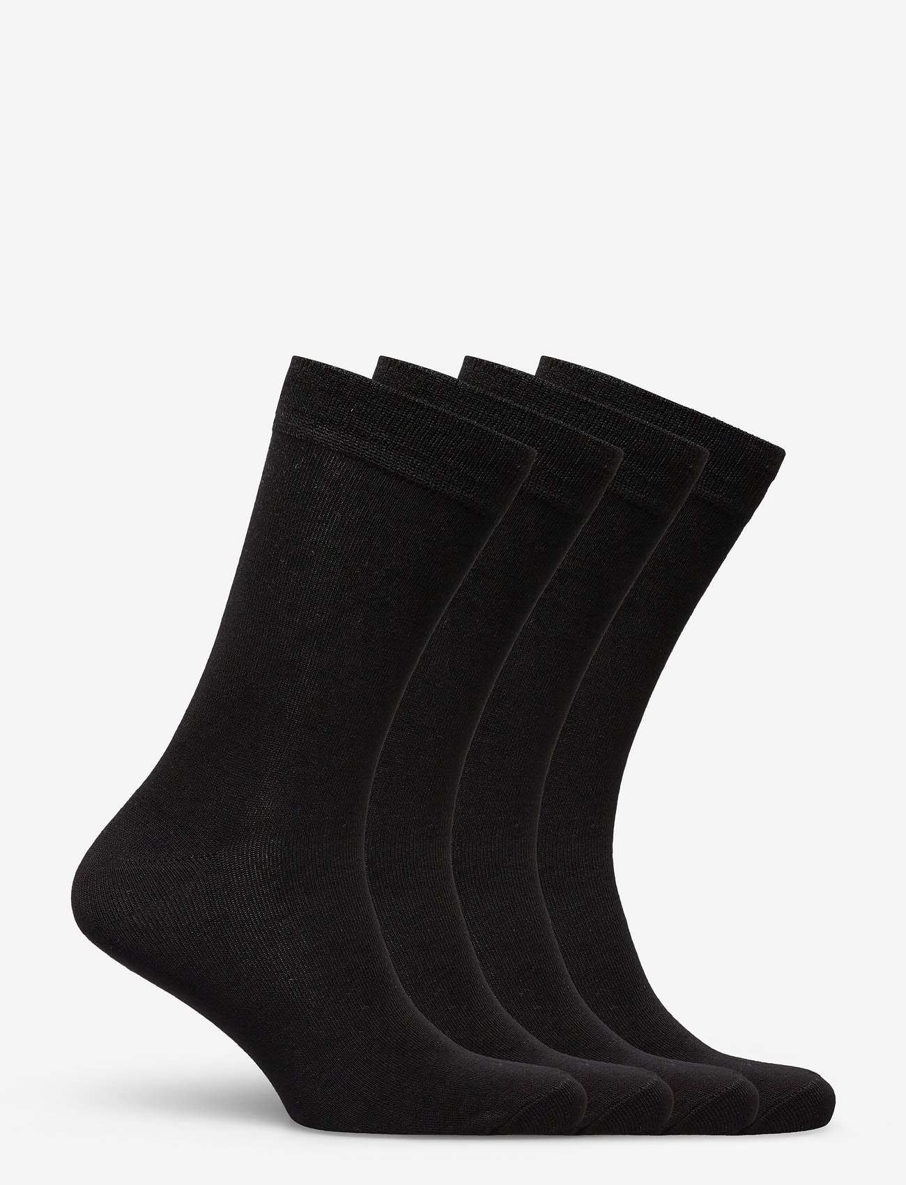 TOPECO - SOCKS 4P, BAMBOO - vanliga strumpor - black - 1