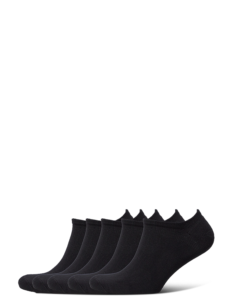 TOPECO - SNEAKER SOLID, BAMBOO, 5 PC/PACK - strümpfe - black - 0