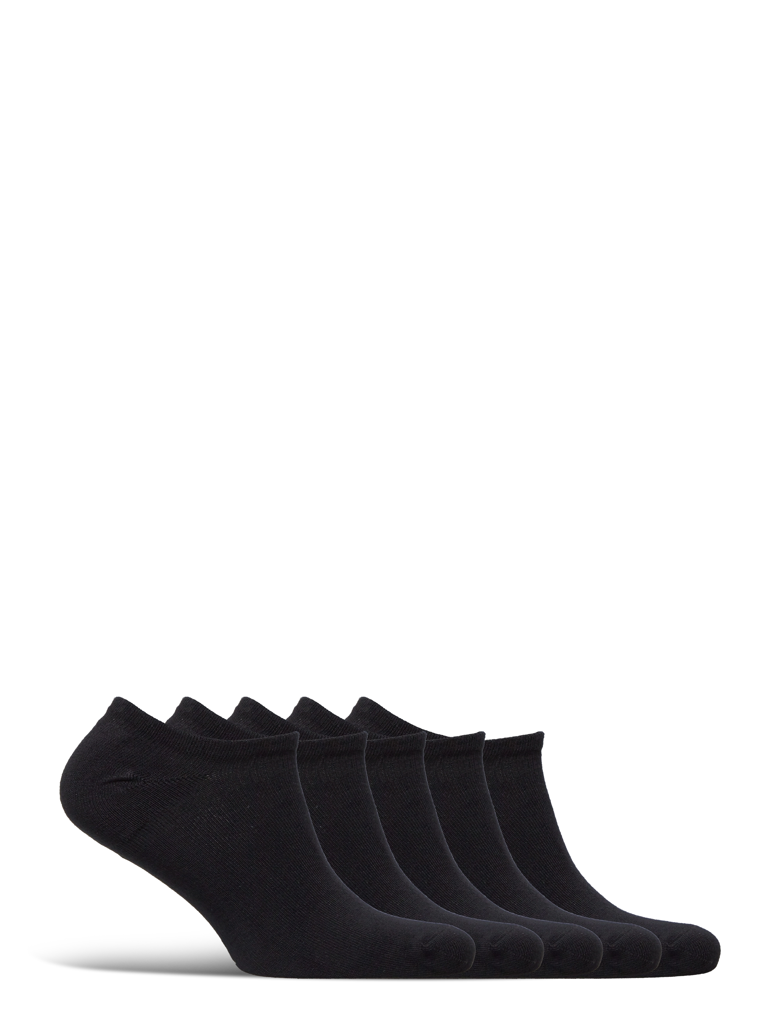 TOPECO - SNEAKER SOLID, BAMBOO, 5 PC/PACK - lägsta priserna - black - 1