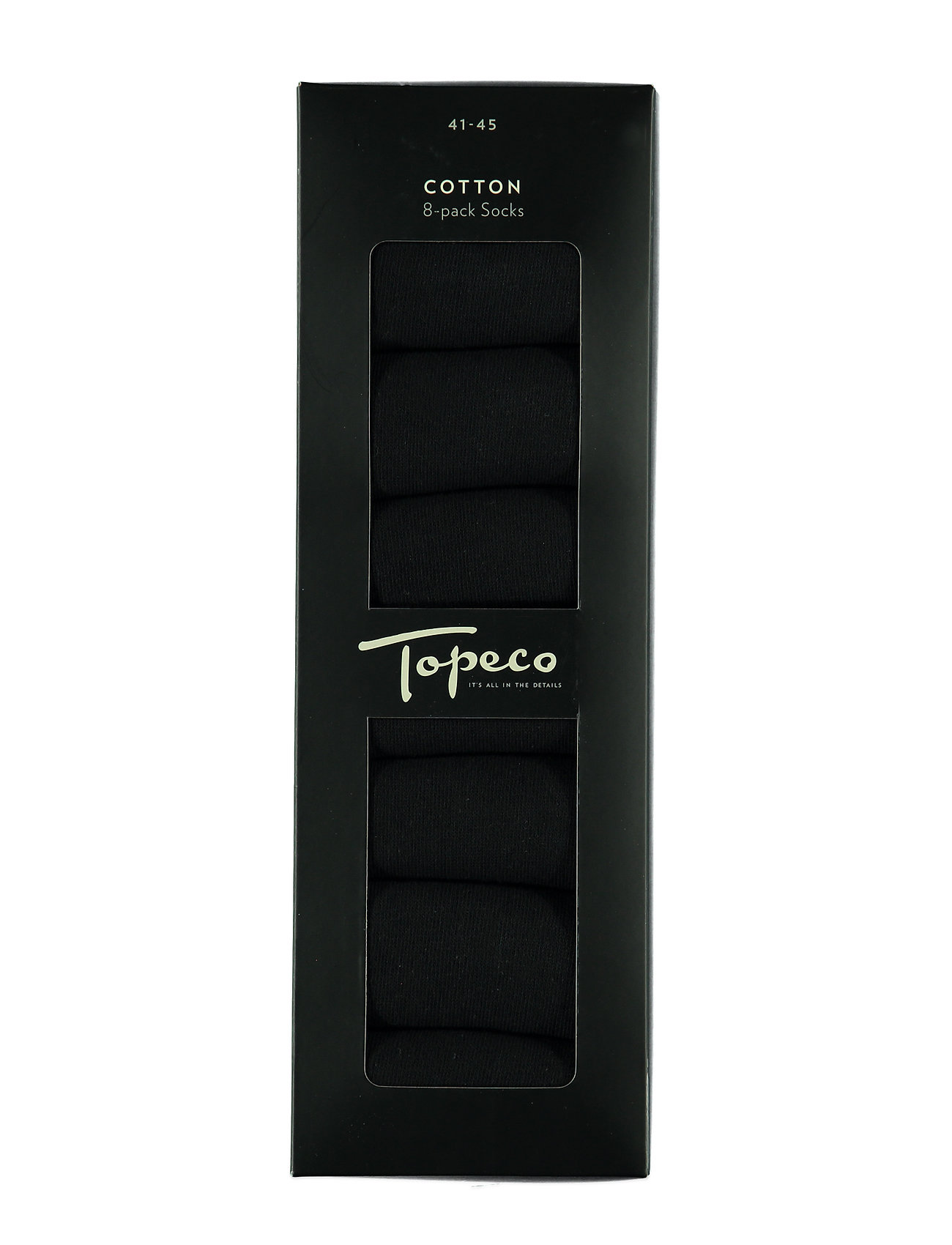 TOPECO - SOCKS 8-P - laveste priser - black - 1