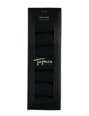 TOPECO - SOCKS 8-P - regular socks - black - 1