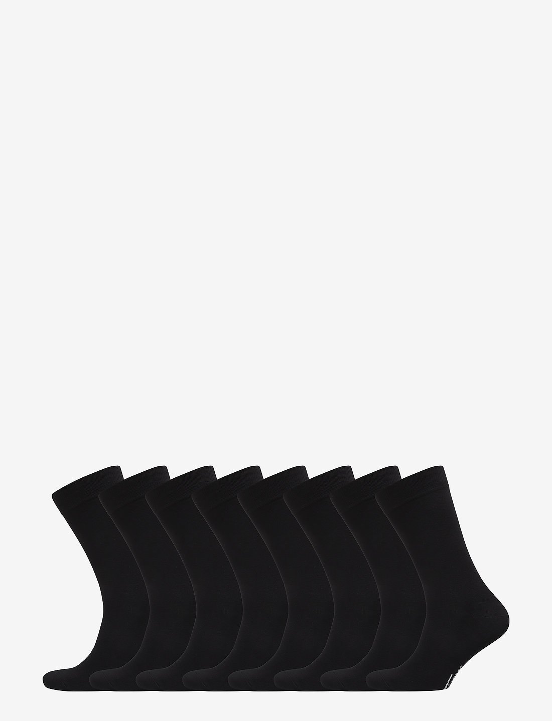 TOPECO - SOCKS 8-P BAMBOO - vanliga strumpor - black - 1