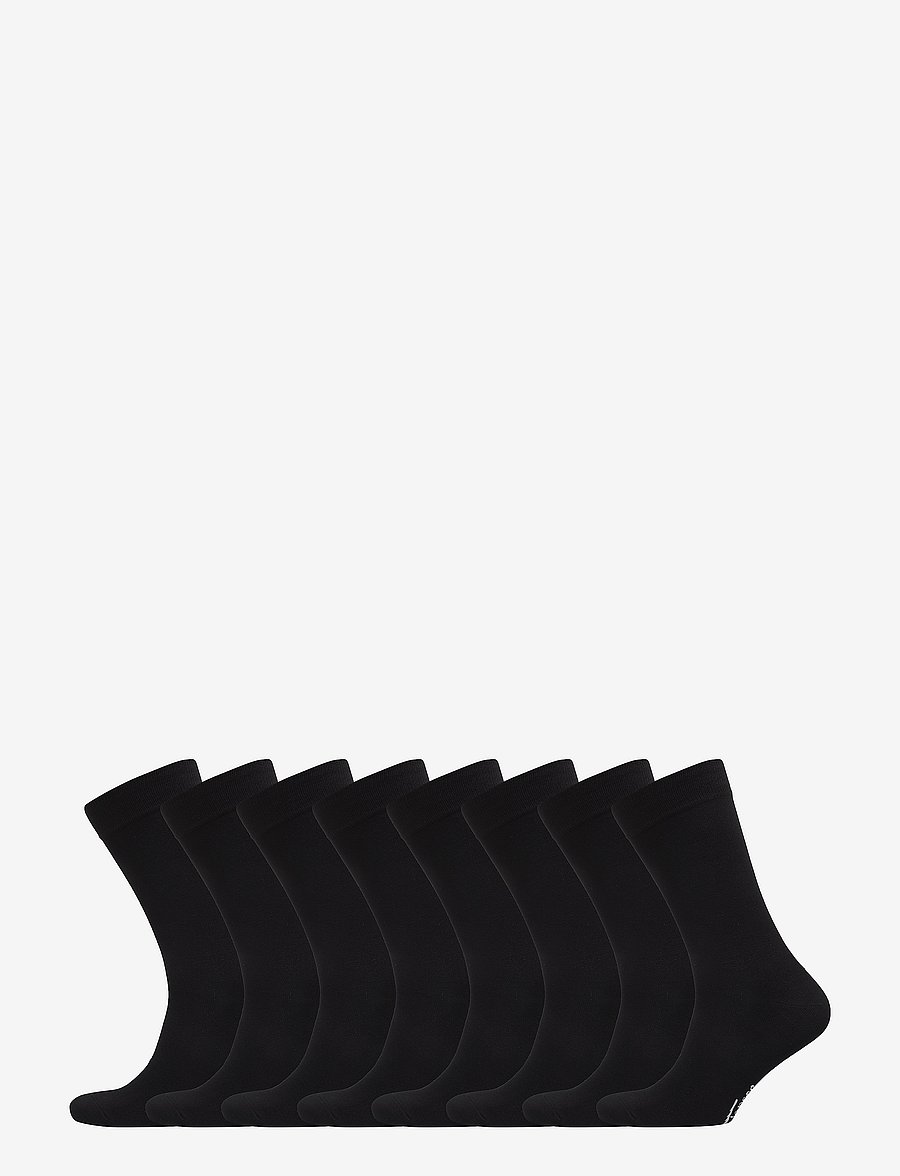 TOPECO - SOCKS 8-P BAMBOO - vanliga strumpor - black - 1