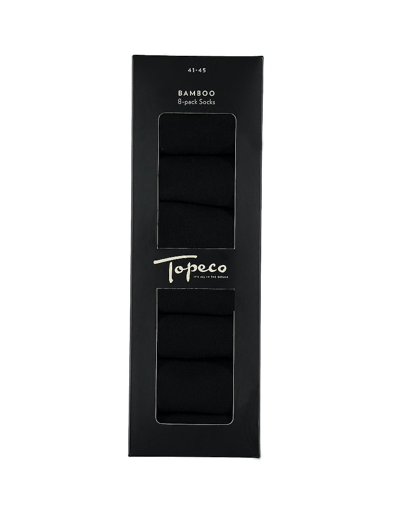 TOPECO - SOCKS 8-P BAMBOO - sokker - black - 0
