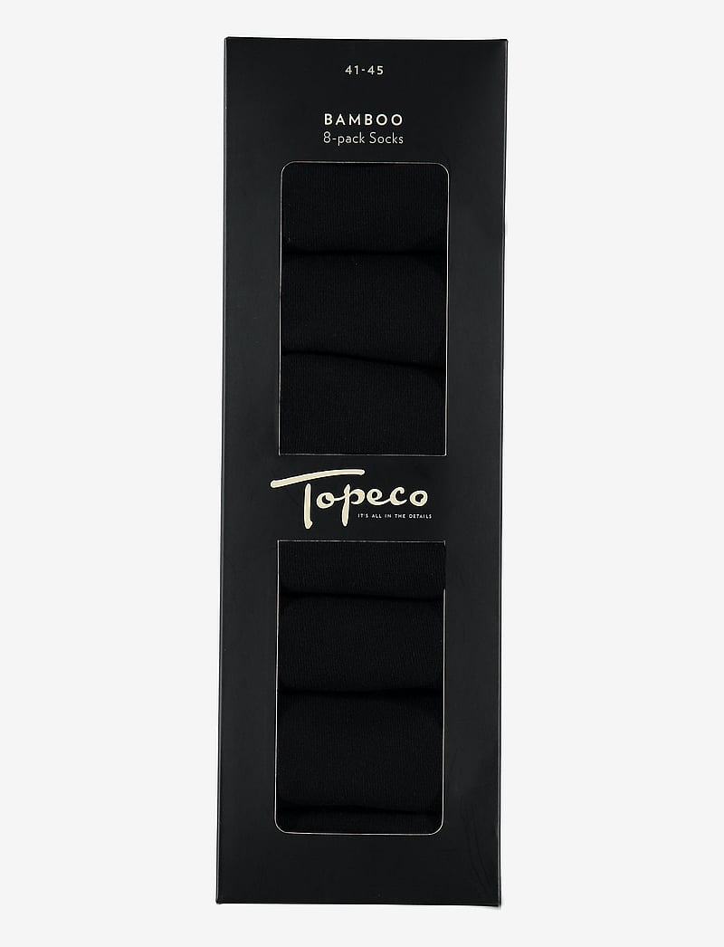 TOPECO - SOCKS 8-P BAMBOO - sokker - black - 2