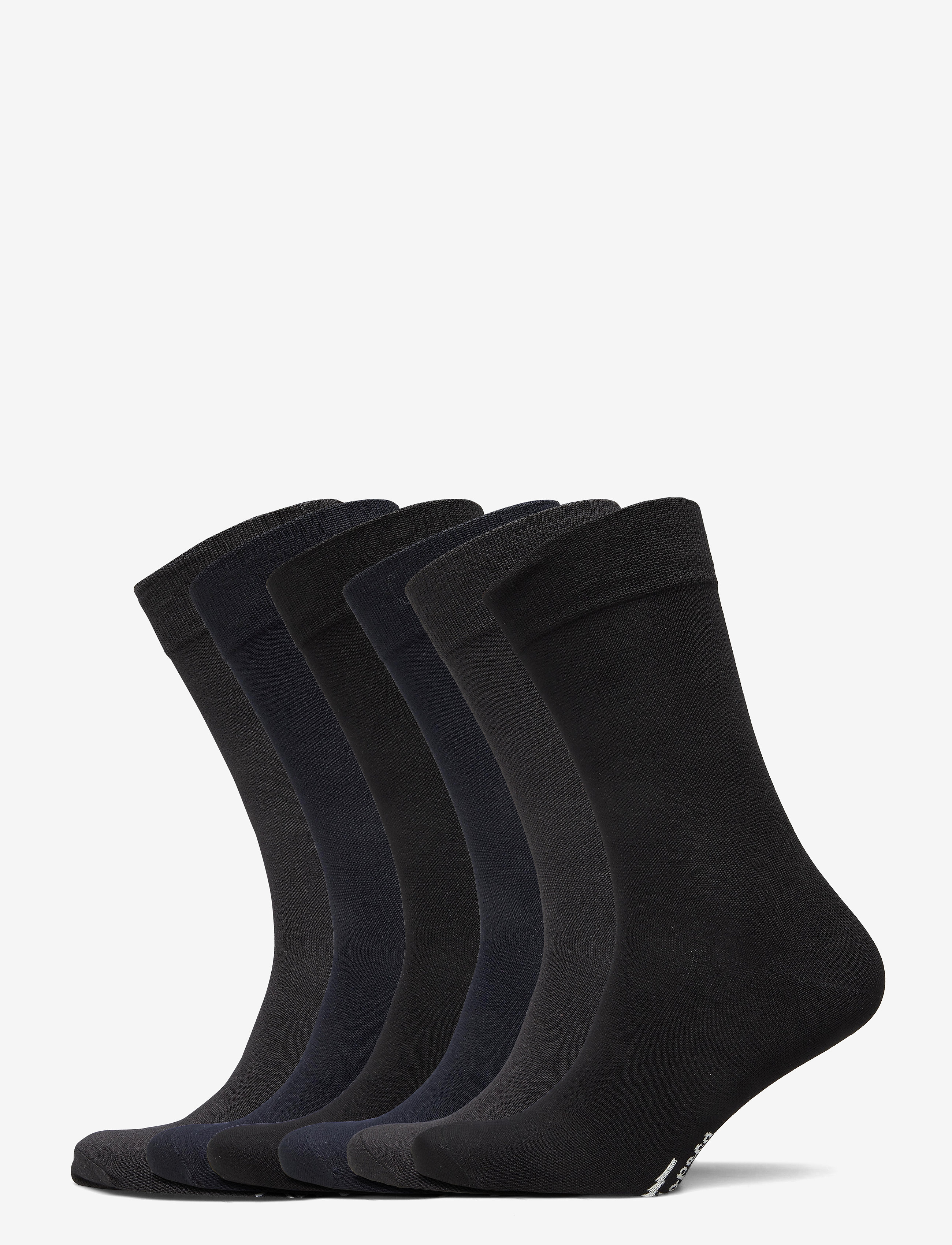 TOPECO Socken 6-P, Bamboo, Multi 6 Pc/Pack Schwarz - 41/45 - Herren
