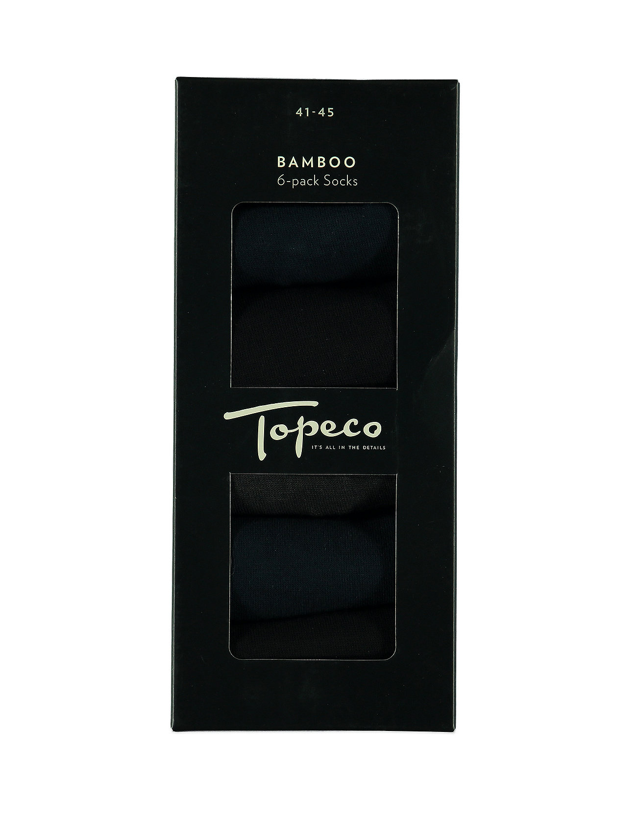 TOPECO - SOCKS 6-P, BAMBOO - laveste priser - multi - 1