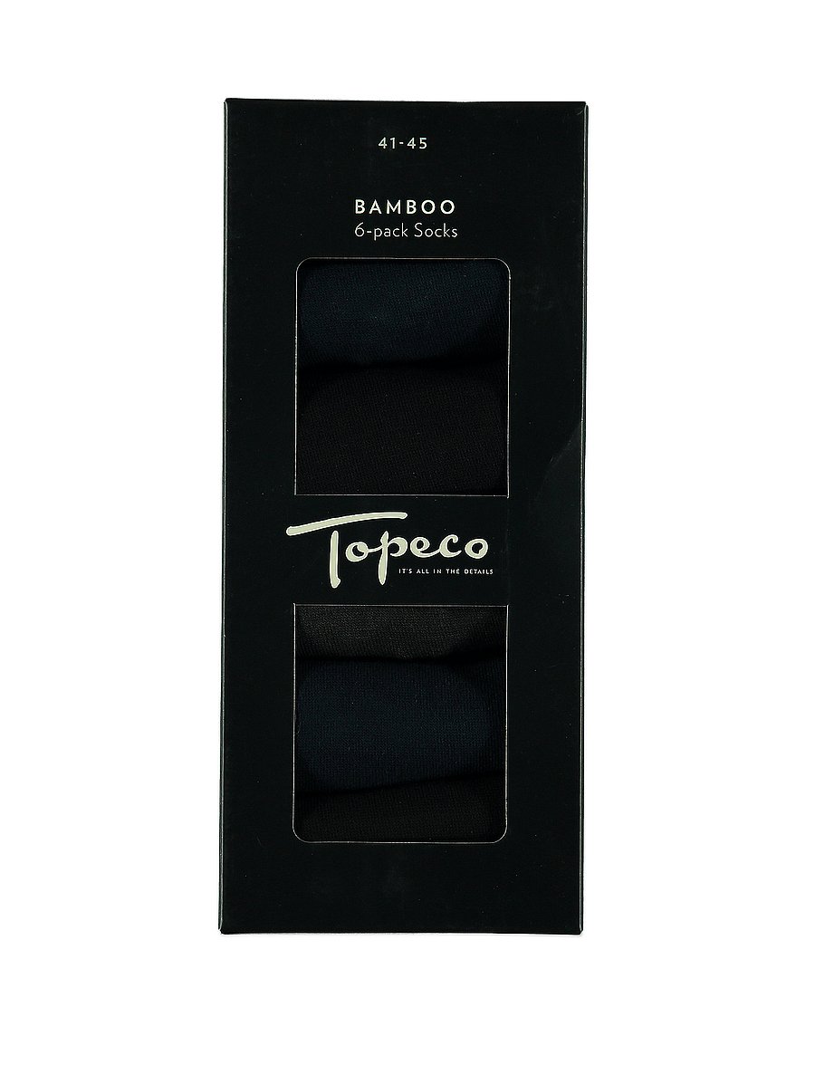TOPECO - SOCKS 6-P, BAMBOO, MULTI 6 PC/PACK - crew-socken - multi - 0