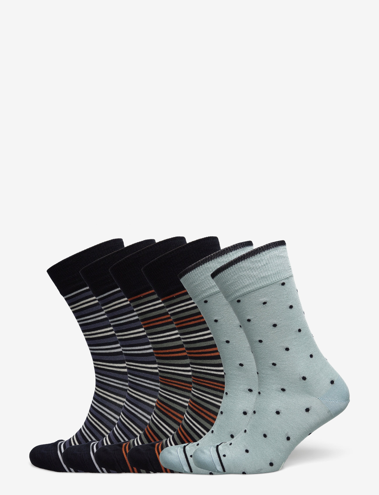 TOPECO - SOCKS 6-P, BAMBOO, MULTI 115S24 6 PC/PACK - 115 - 0