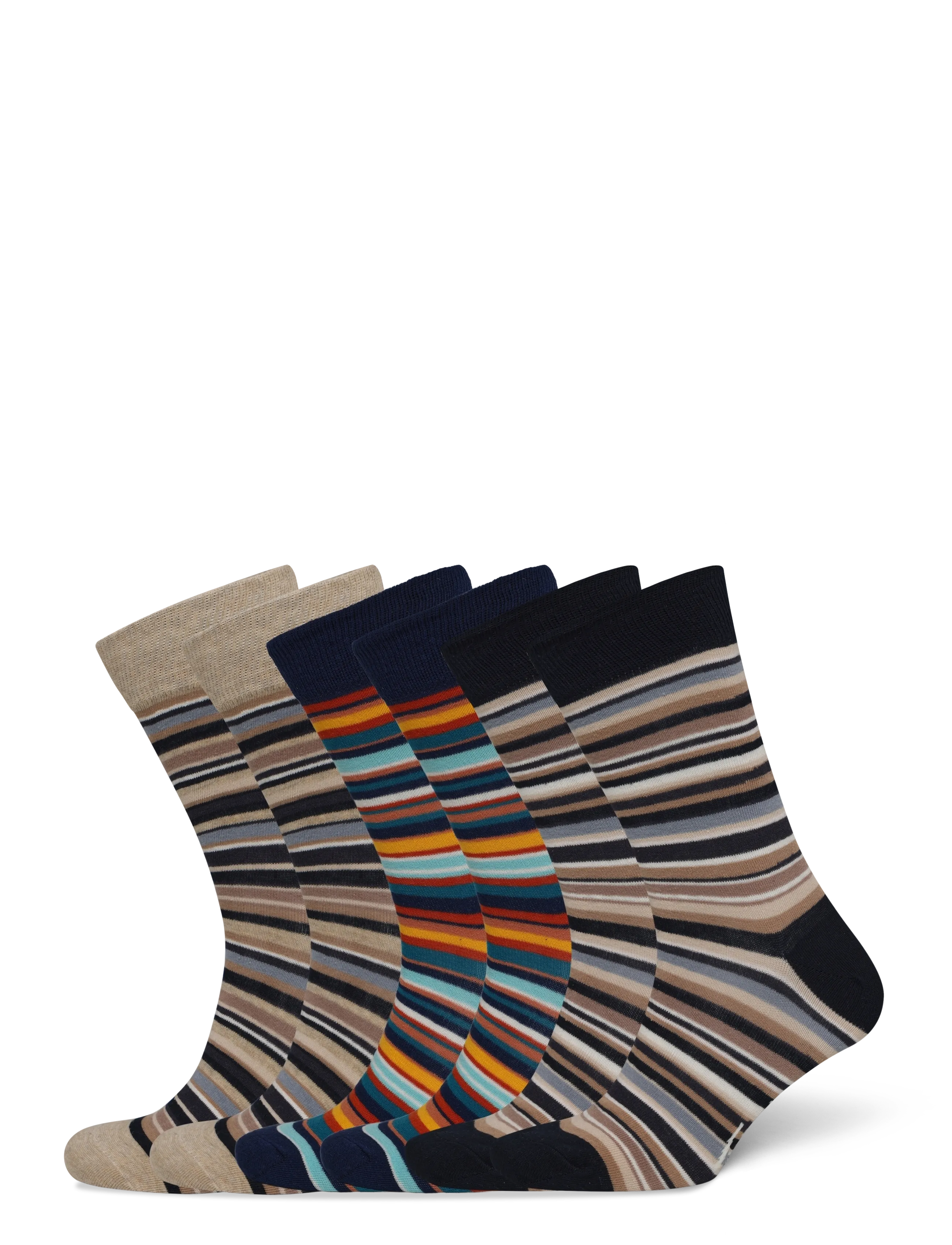 TOPECO Socken 6-P, Baumwolle, Multi 999S25 6 Pc/Pack Patterned - 41-45 - Herren