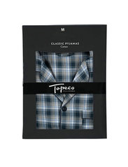 TOPECO - MENS FLANELL PYJAMA - pidžamu komplekts - navy blue - 4