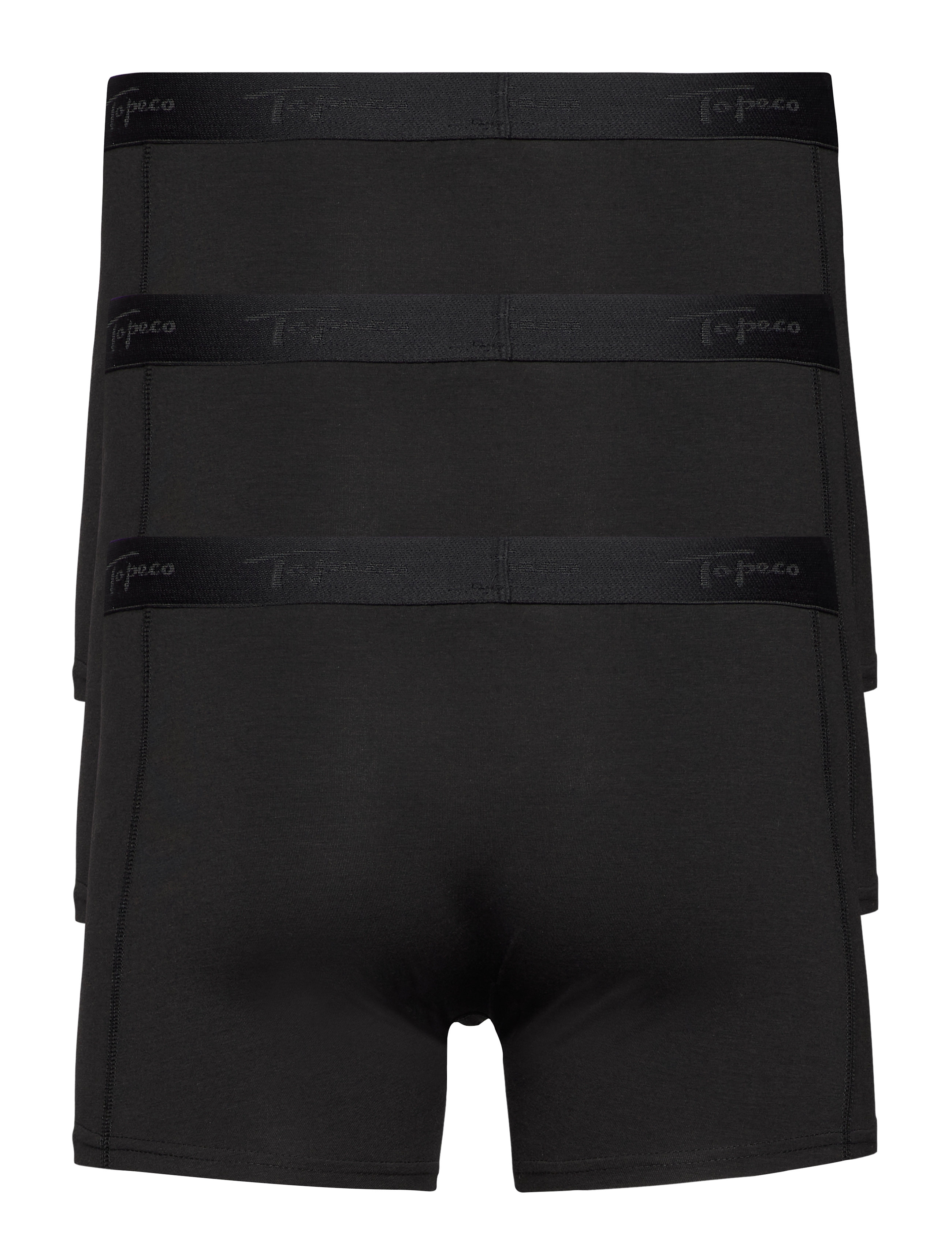 TOPECO - MEN'S BAMBOO BOXER 3-P - lot de sous-vêtements - black - 3
