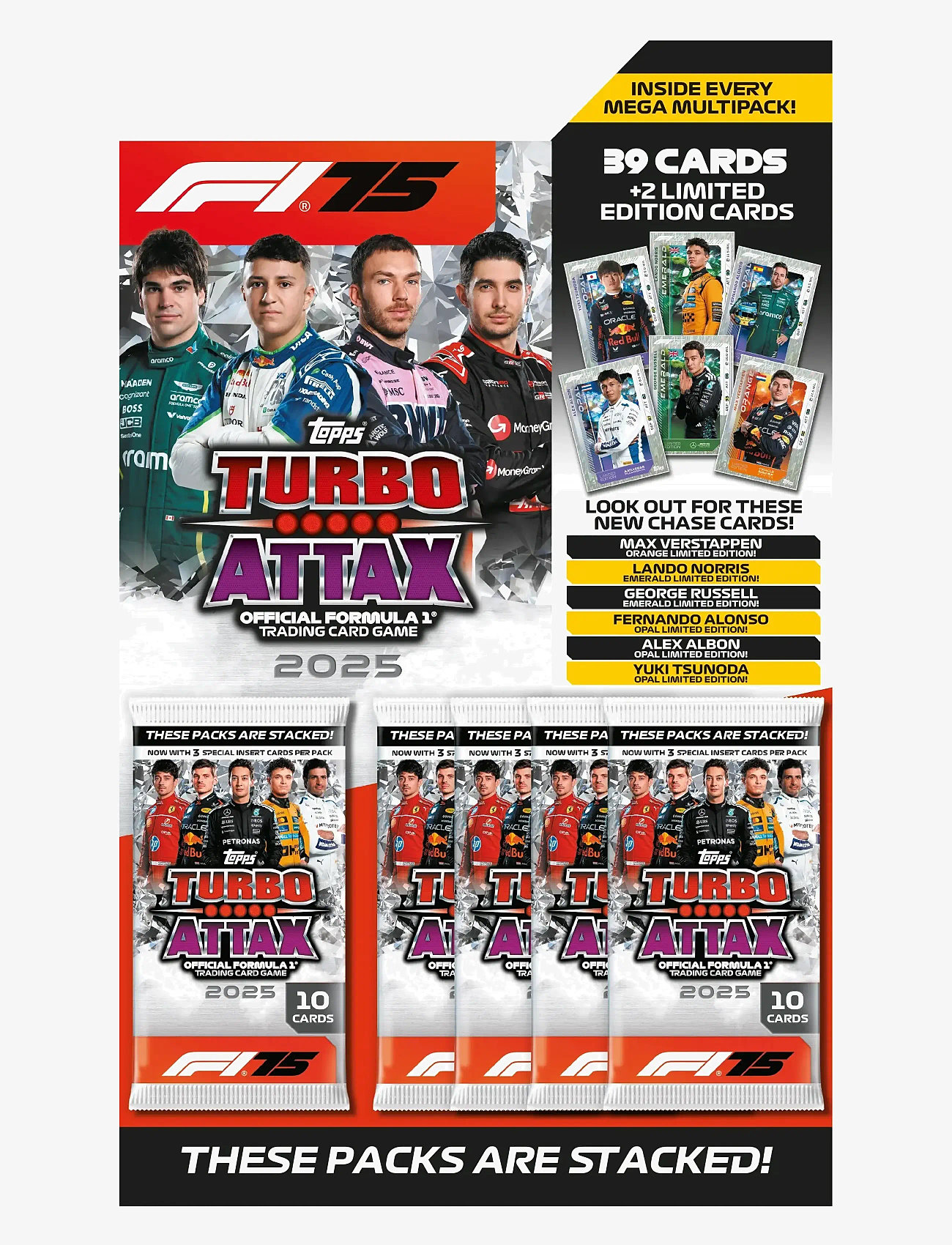 Topps Match Attax - TOPPS FORMULA 1 TURBO ATTAX MEGA MULTI PACK - multi colour - 0