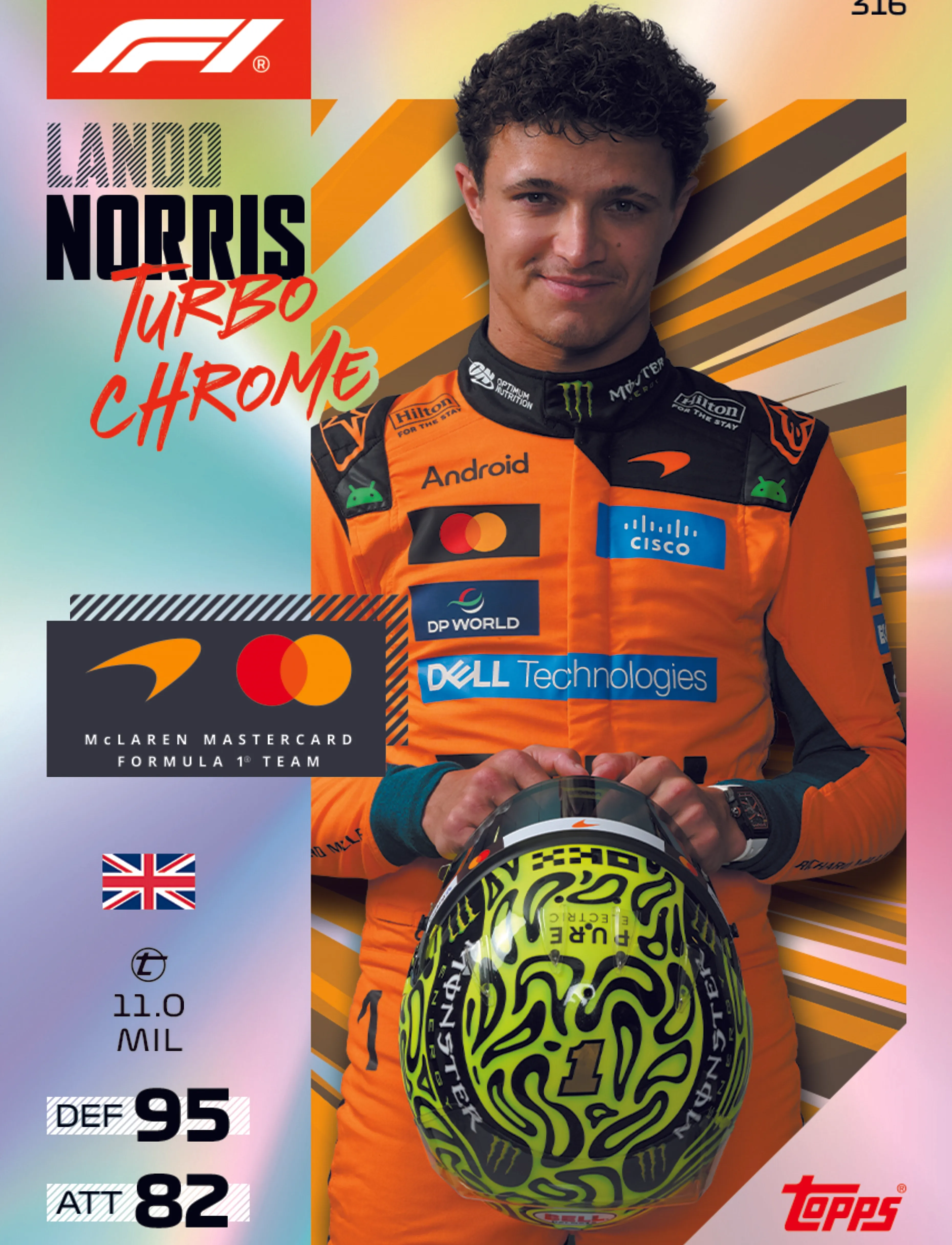 Topps - TOPPS FORMULA 1 TURBO ATTAX SUPER TIN - lego formula 1 - multi colour - 3