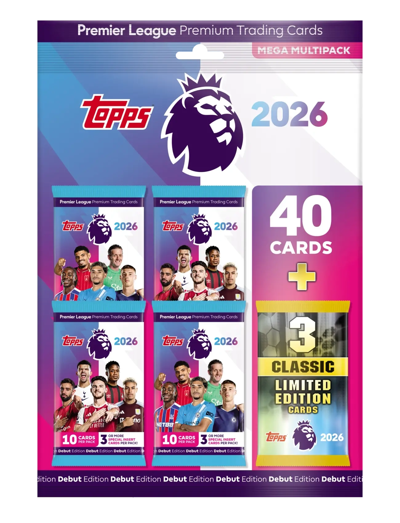 TOPPS Topps Premier League Mega Multipack Patterned - One Size - Kinder