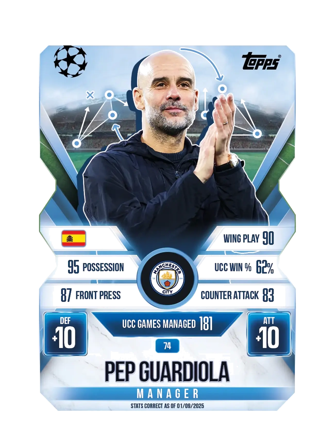 Topps - TOPPS MATCH ATTAX CHAMPIONS LEAGUE EX MEGA MULTI - sammelkarten - multi colour - 3