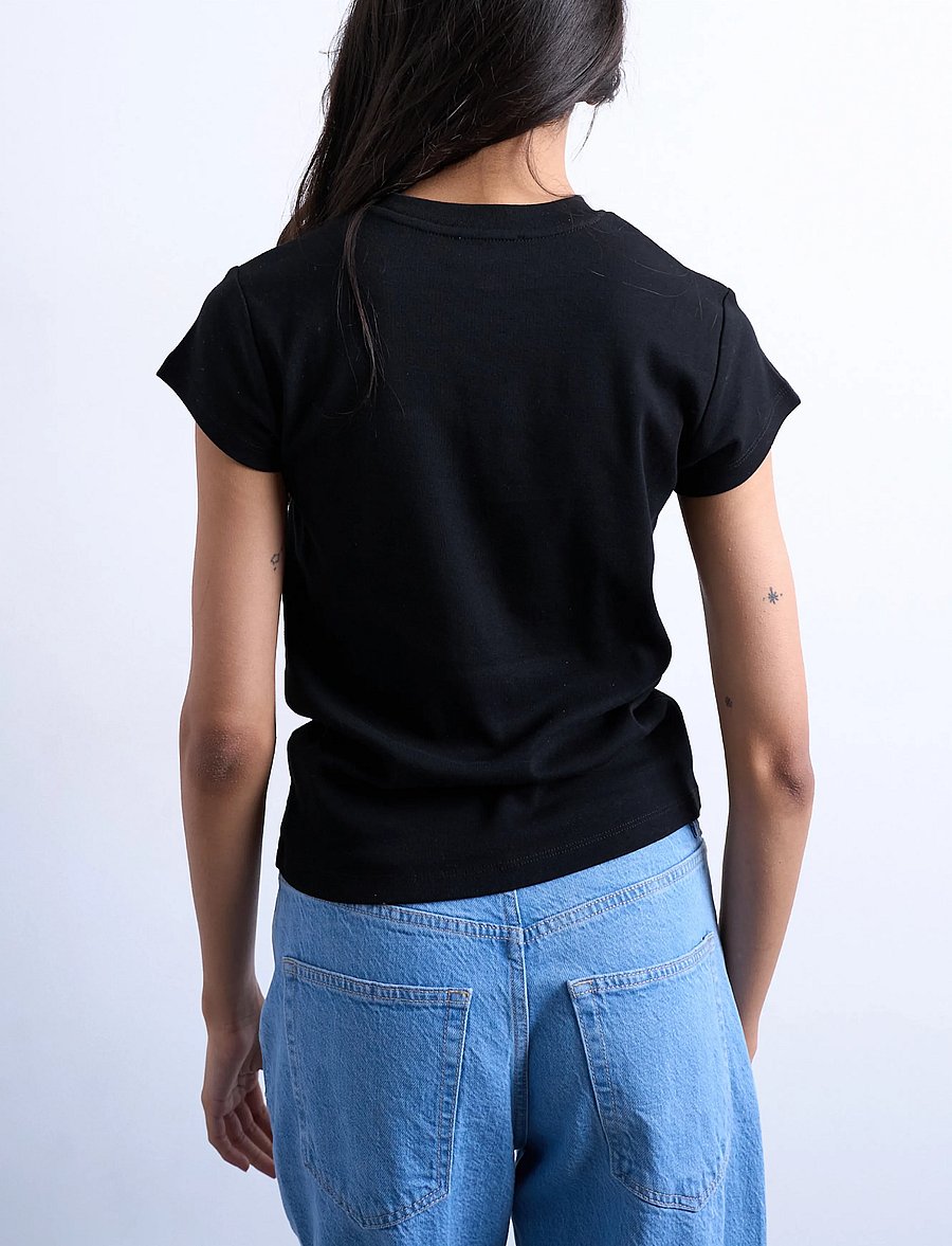 Topshop - TSEVERYDAY SS TOP JRS NOOS - t-shirts - black - 3