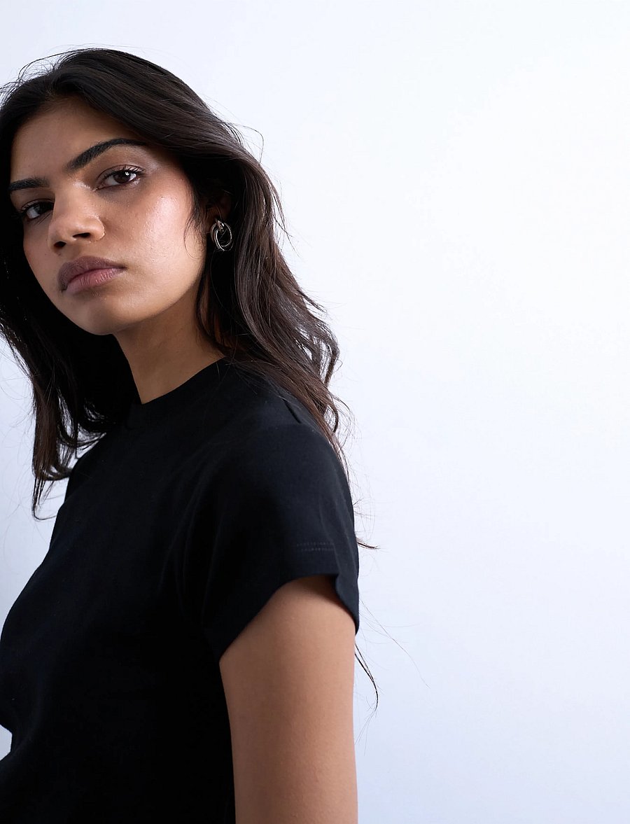 Topshop - TSEVERYDAY SS TOP JRS NOOS - t-shirts - black - 5