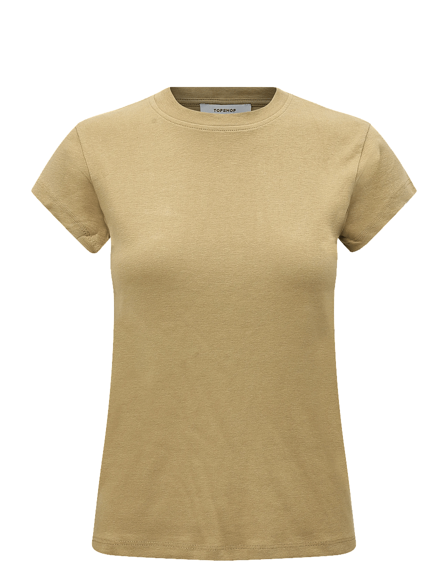 Topshop - TSEVERYDAY SS TOP JRS NOOS - t-shirts - khaki - 1