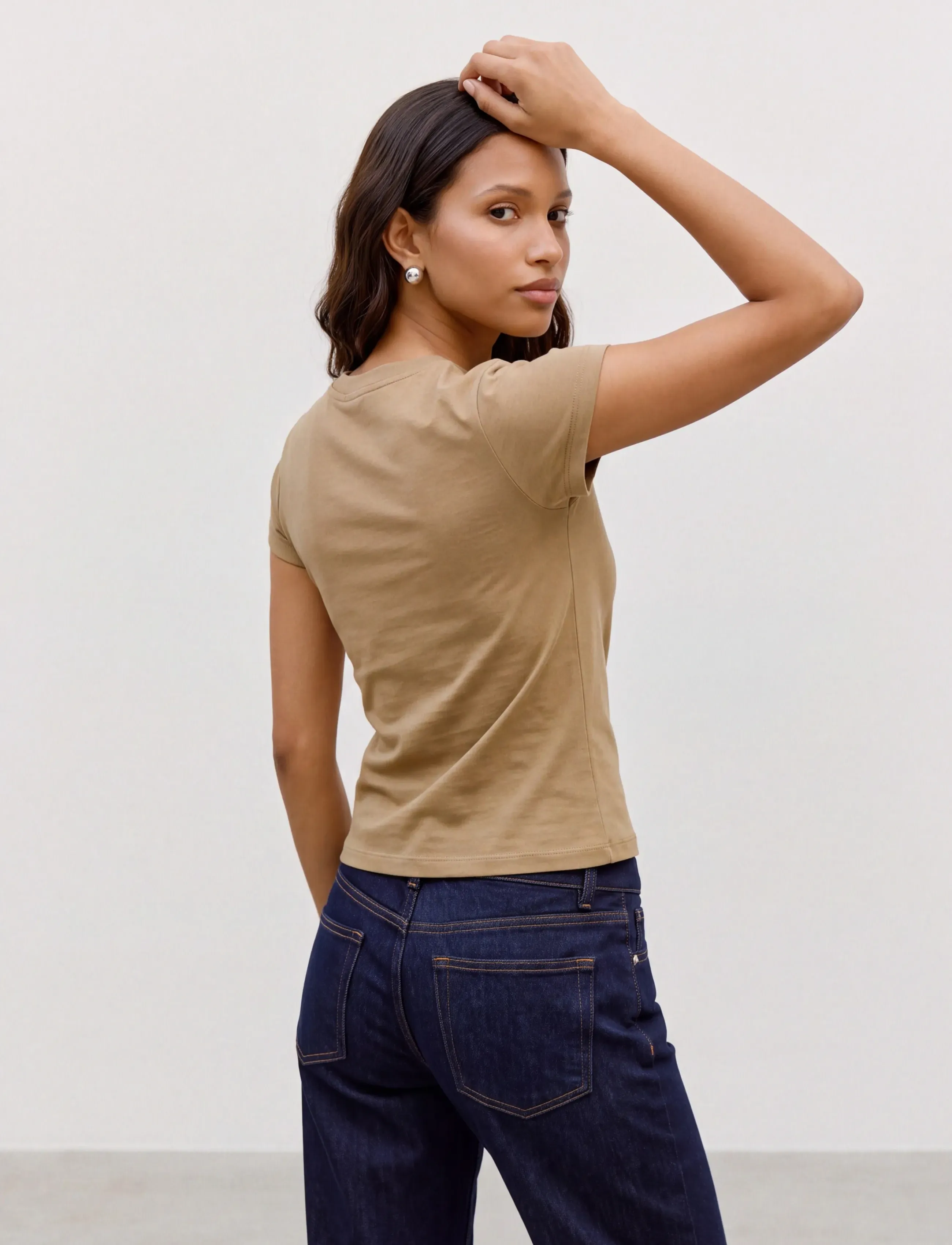Topshop - TSEVERYDAY SS TOP JRS NOOS - autumn clothing - khaki - 4