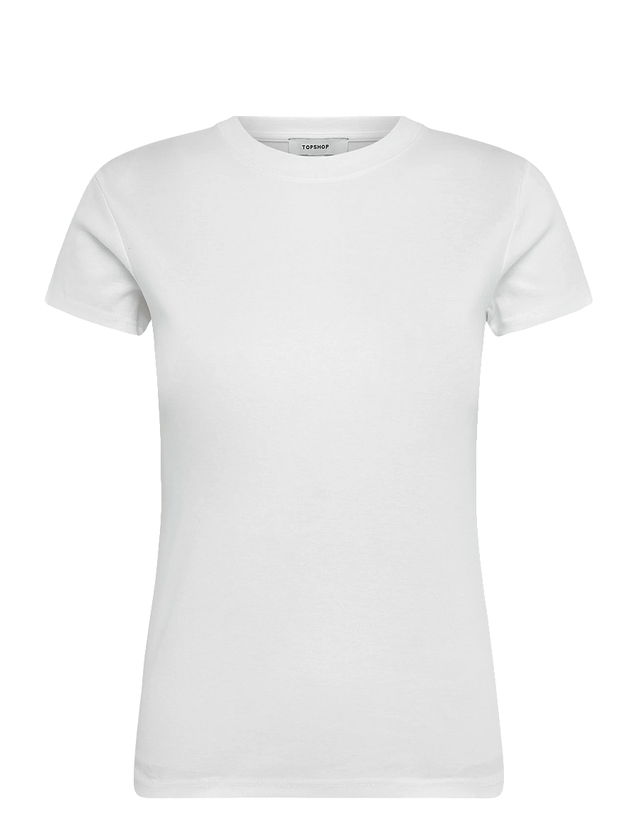 Topshop - TSEVERYDAY SS TOP JRS NOOS - t-shirts - snow white - 0