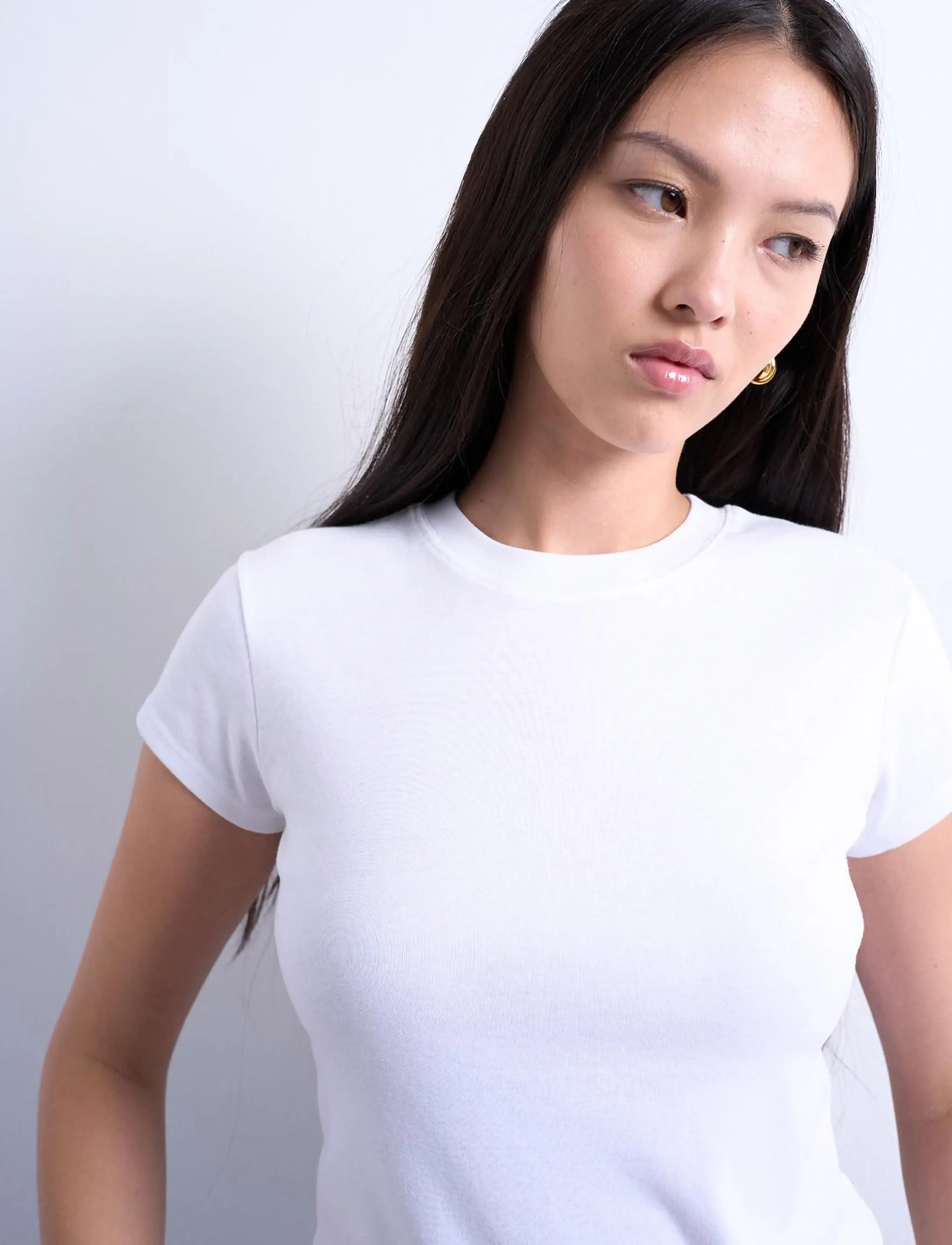 Topshop - TSEVERYDAY SS TOP JRS NOOS - t-shirts - snow white - 3