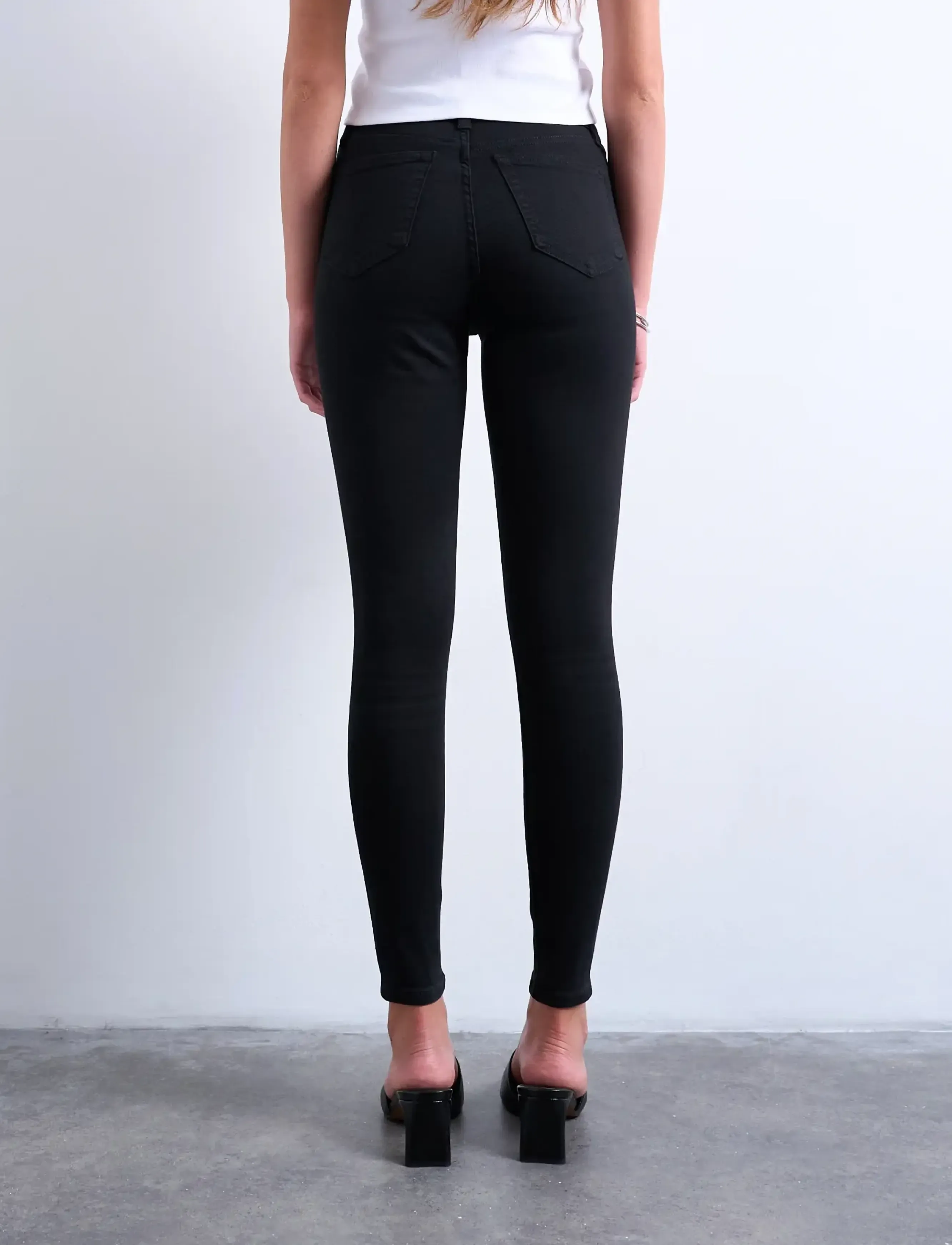 Topshop - TSJAMIE HR SLIM DNM JEANS BL NOOS - skinny jeans - black denim - 3