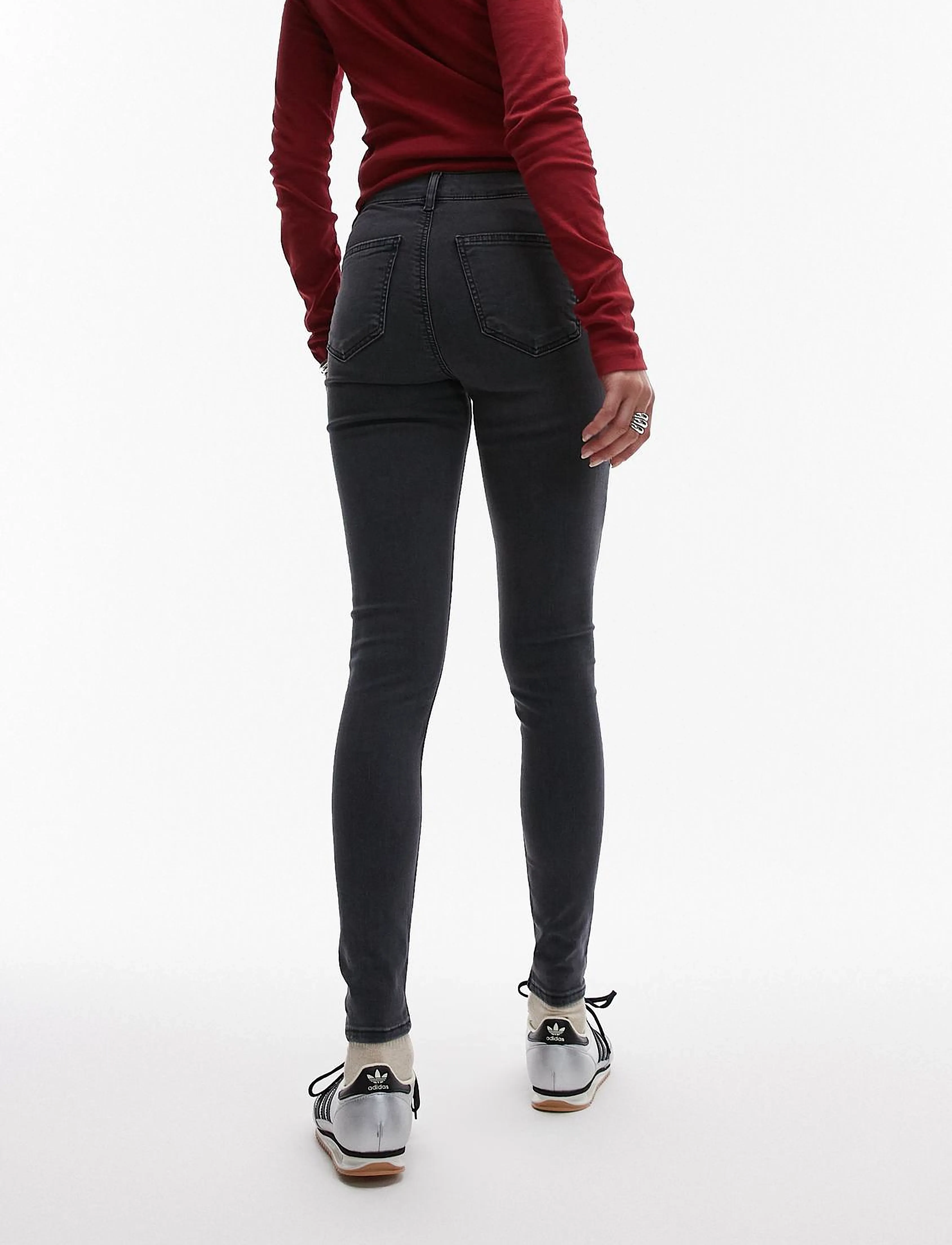 Topshop - TSJONI HR SKINNY DNM JEANS BLW NOOS - skinny jeans - black denim - 3